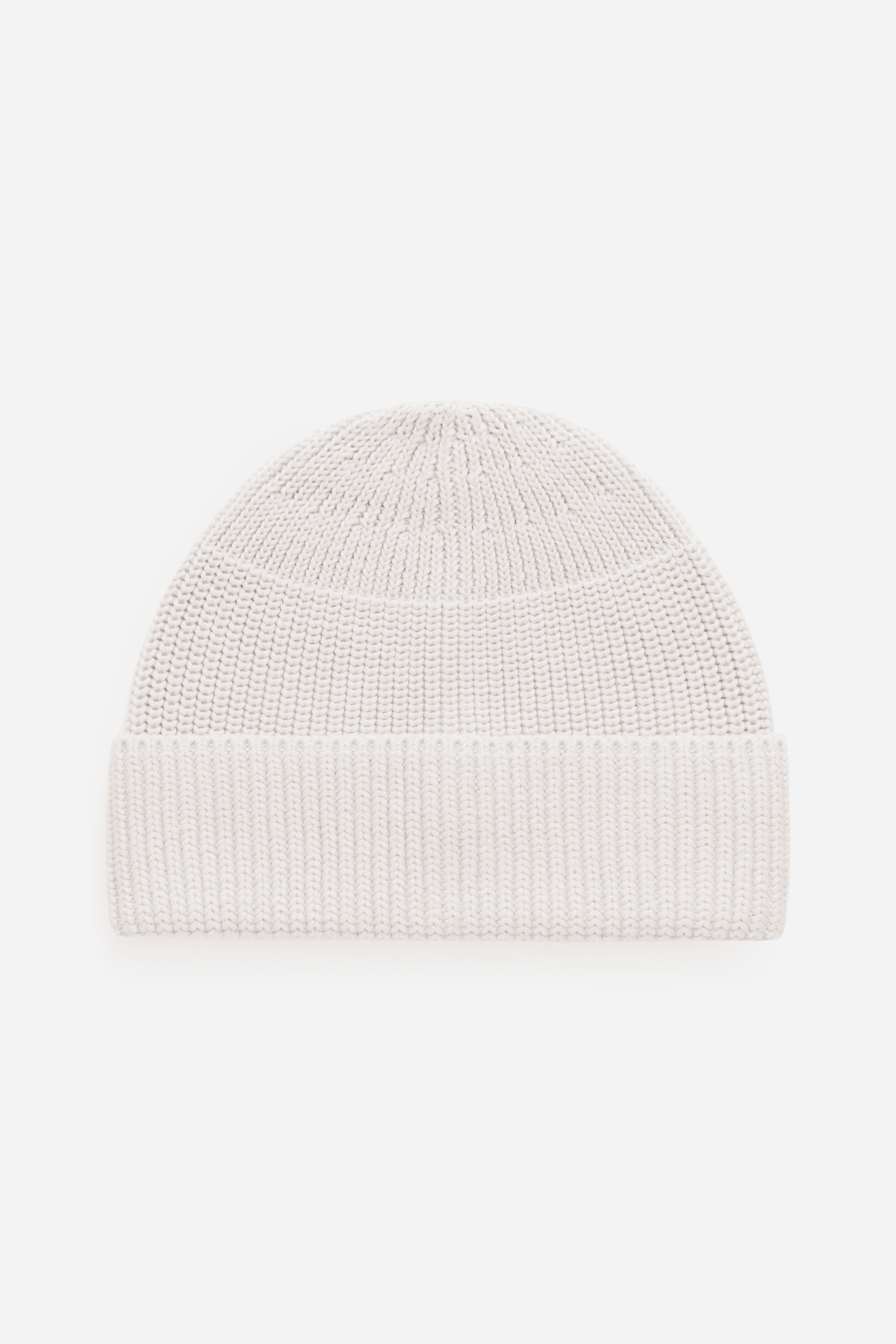 Fisherman-Beanie - Cremeweiß/Gelb