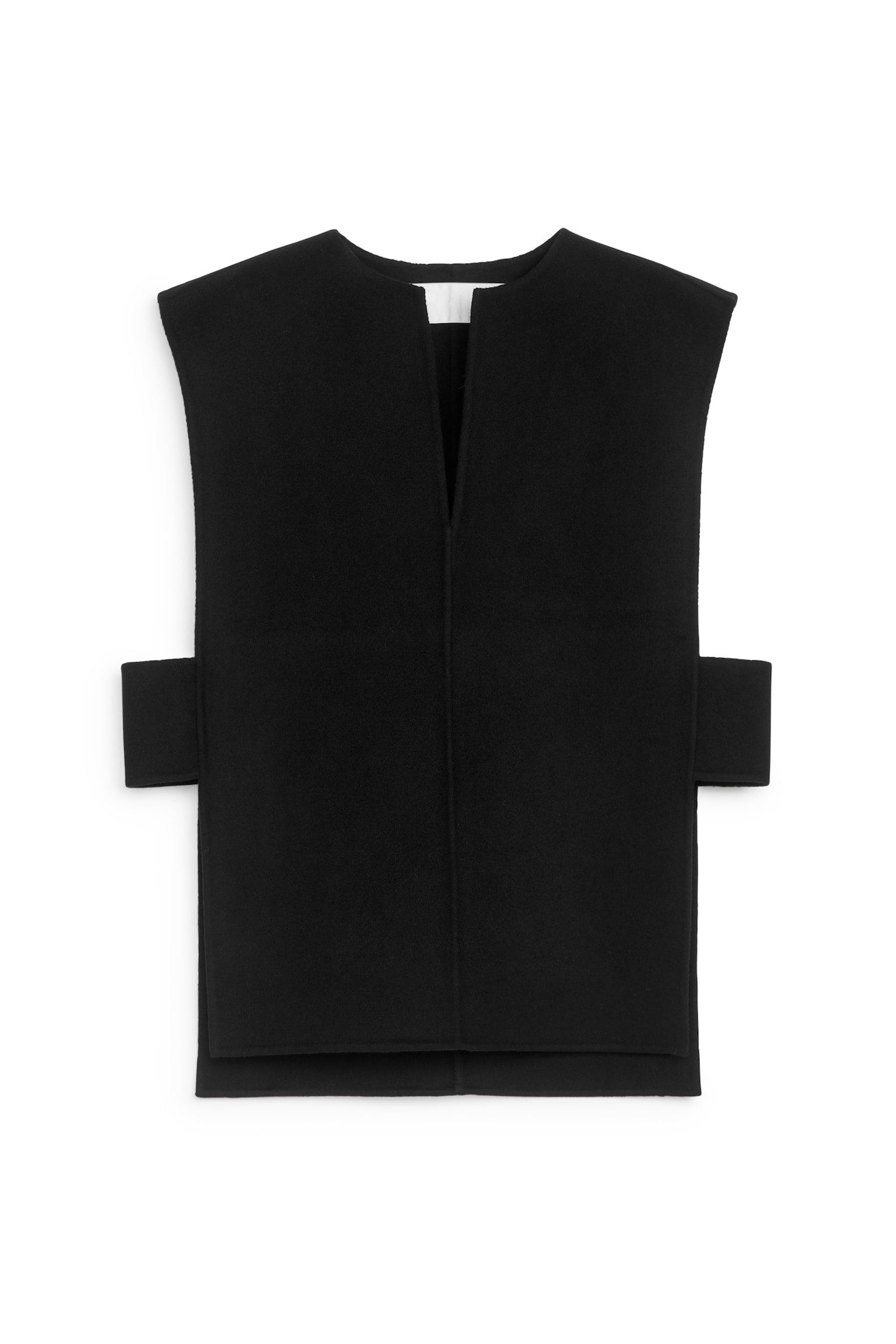 Wool-Blend Doublé Vest - Black - 2