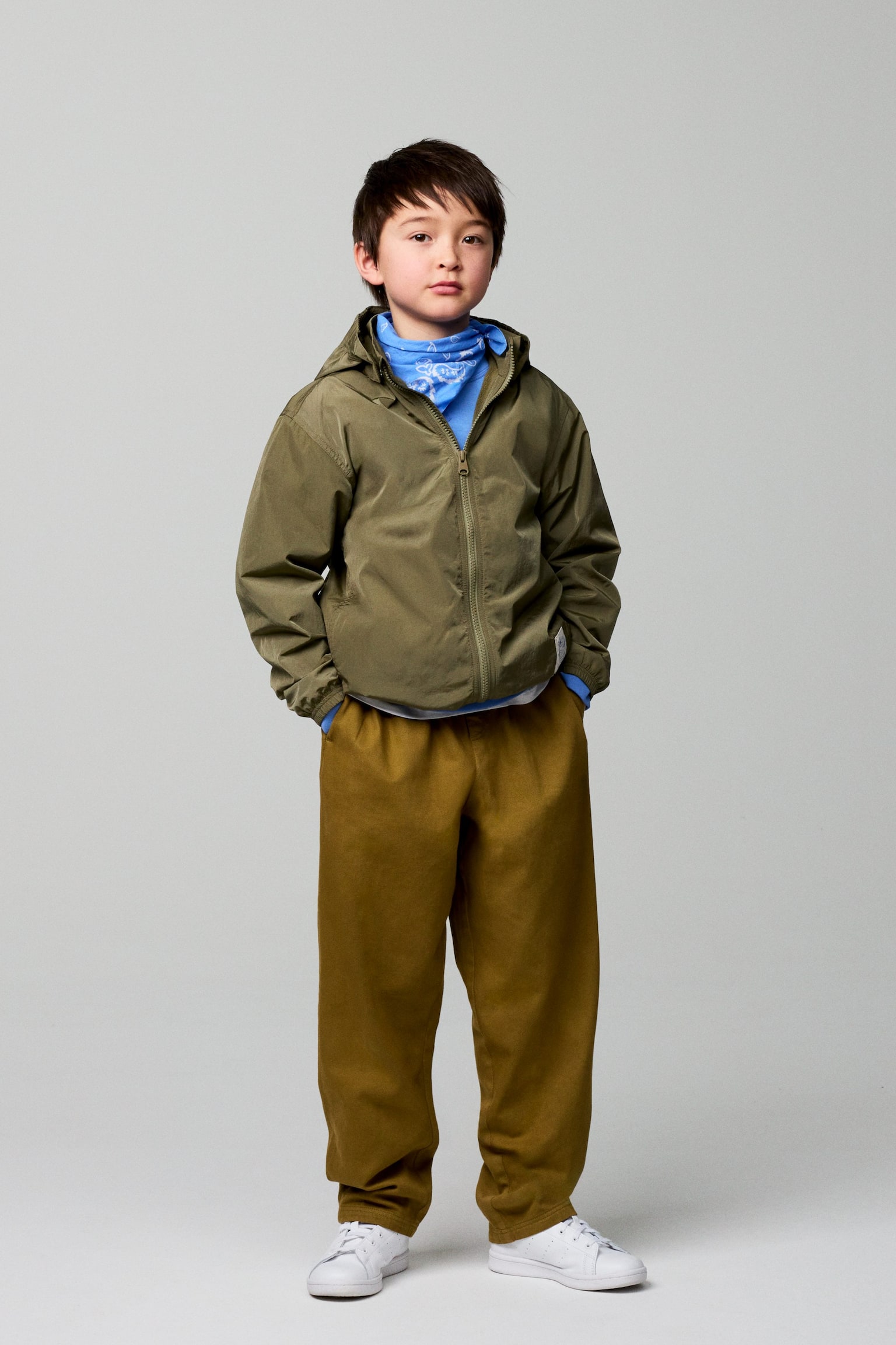 Shelljack met fleece voering - Groen/Lila/veelkleurig - 2