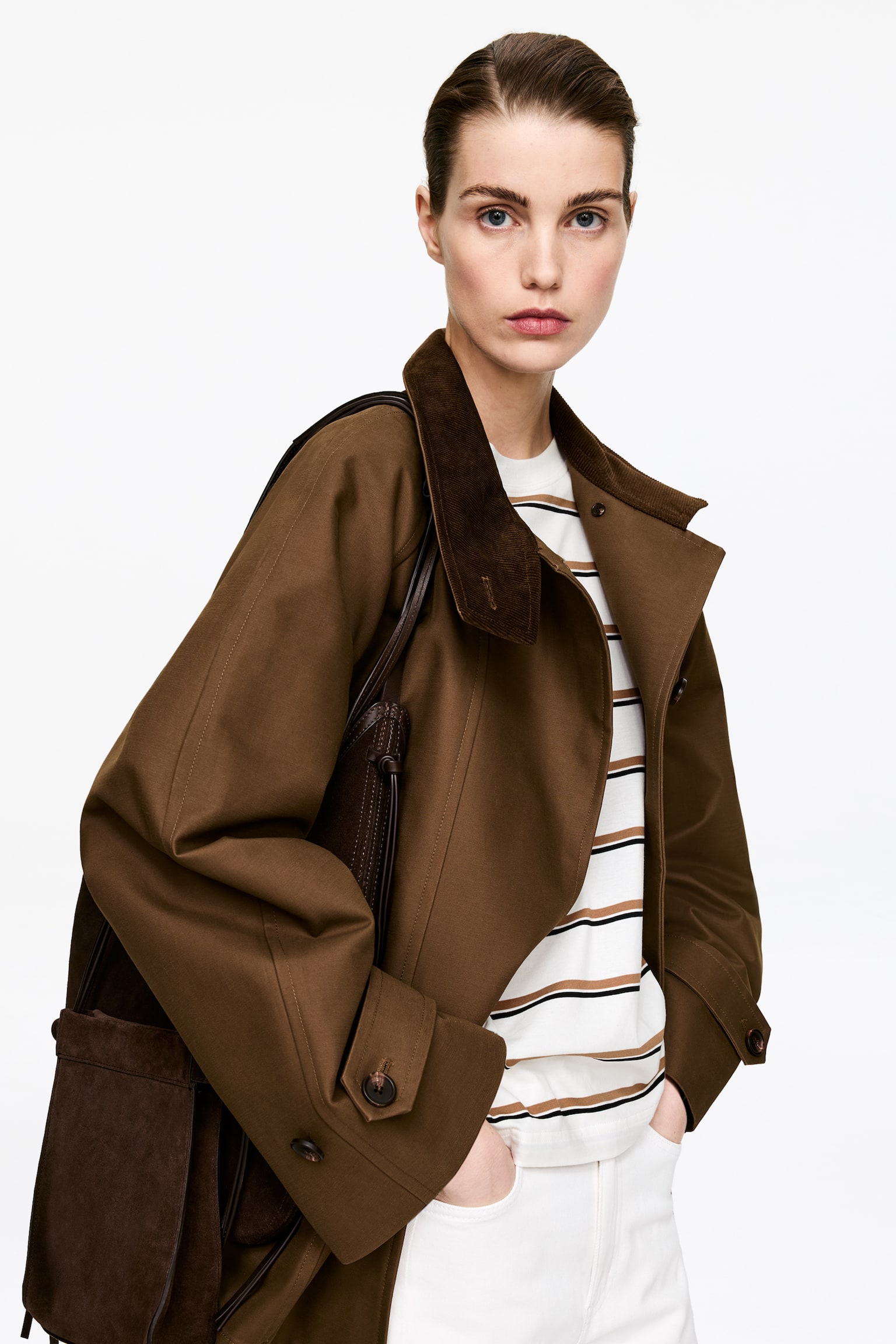 Oversized-T-Shirt mit langen Ärmeln - Weiß/mehrfarbig/Schwarz/Türkis - 3