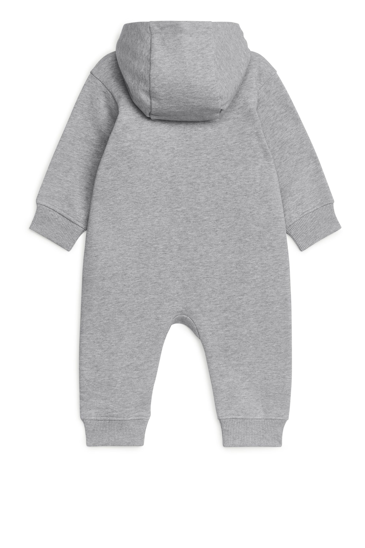 Hooded Jersey Overall - Grey Melange/Beige/Black - 3