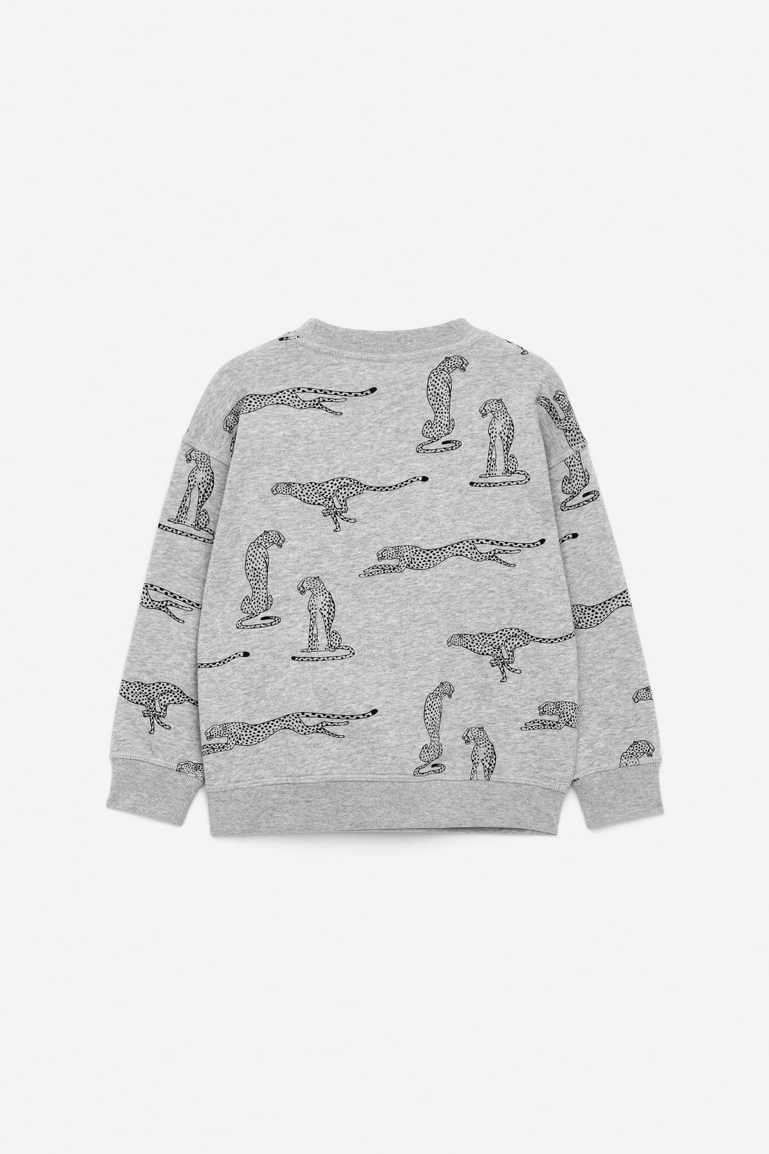 Luźna bluza - Szary/gepardy/Ciemnoniebieski/Beżowy/Niebieski/Różowy/Ptaki - 2