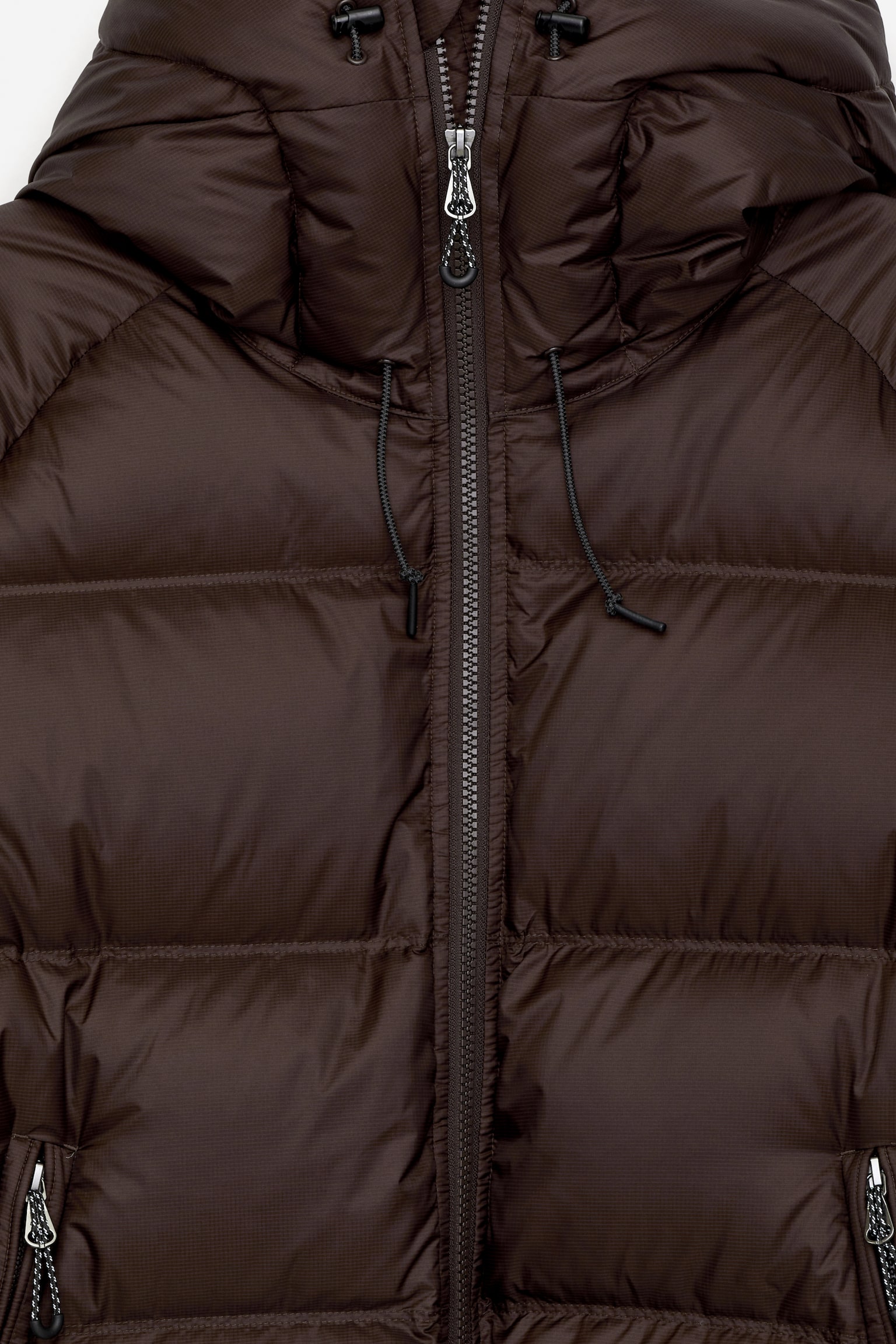 Αθλητικό μπουφάν από ανακυκλωμένο πούπουλο - Σκούρο Καφέ/Μαύρο/Πορτοκαλί - 7