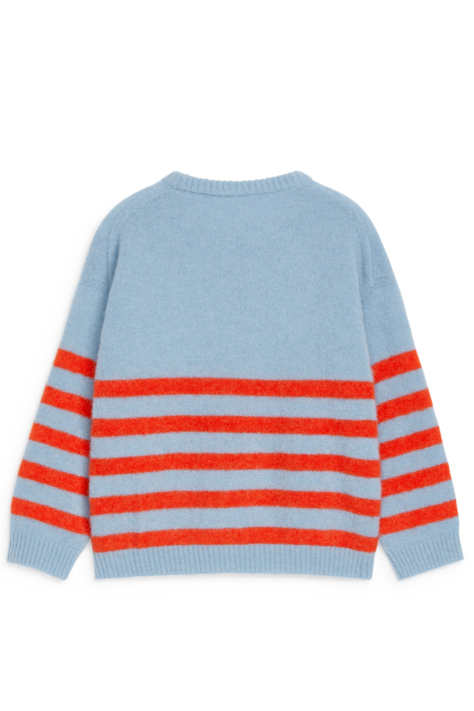 Alpaca-Wool Blend Jumper - Light Blue/Red/Khaki Green/Blue/Dark Blue/White - 5