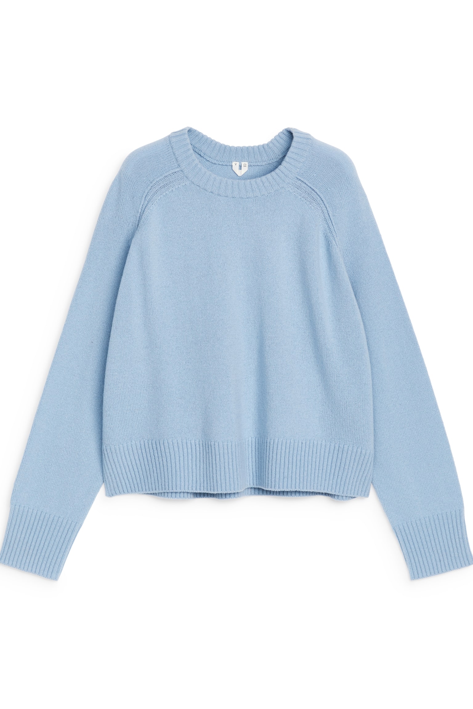 Wool Jumper - Light Blue/Black - 2