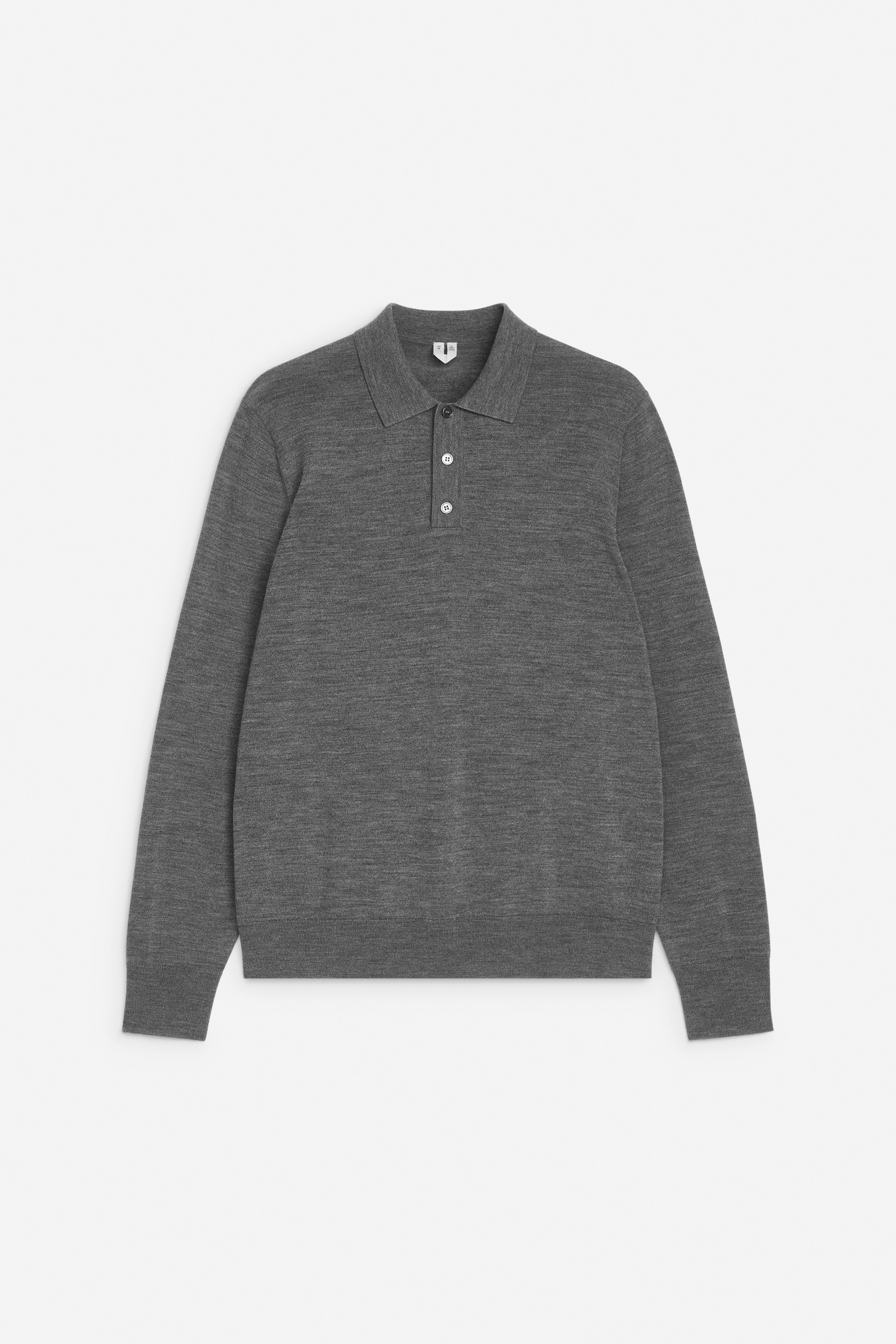 Polo aus Merinowolle - Graumeliert/Hellblau/Dunkelblau/Dunkelgrün/Dunkelbraun