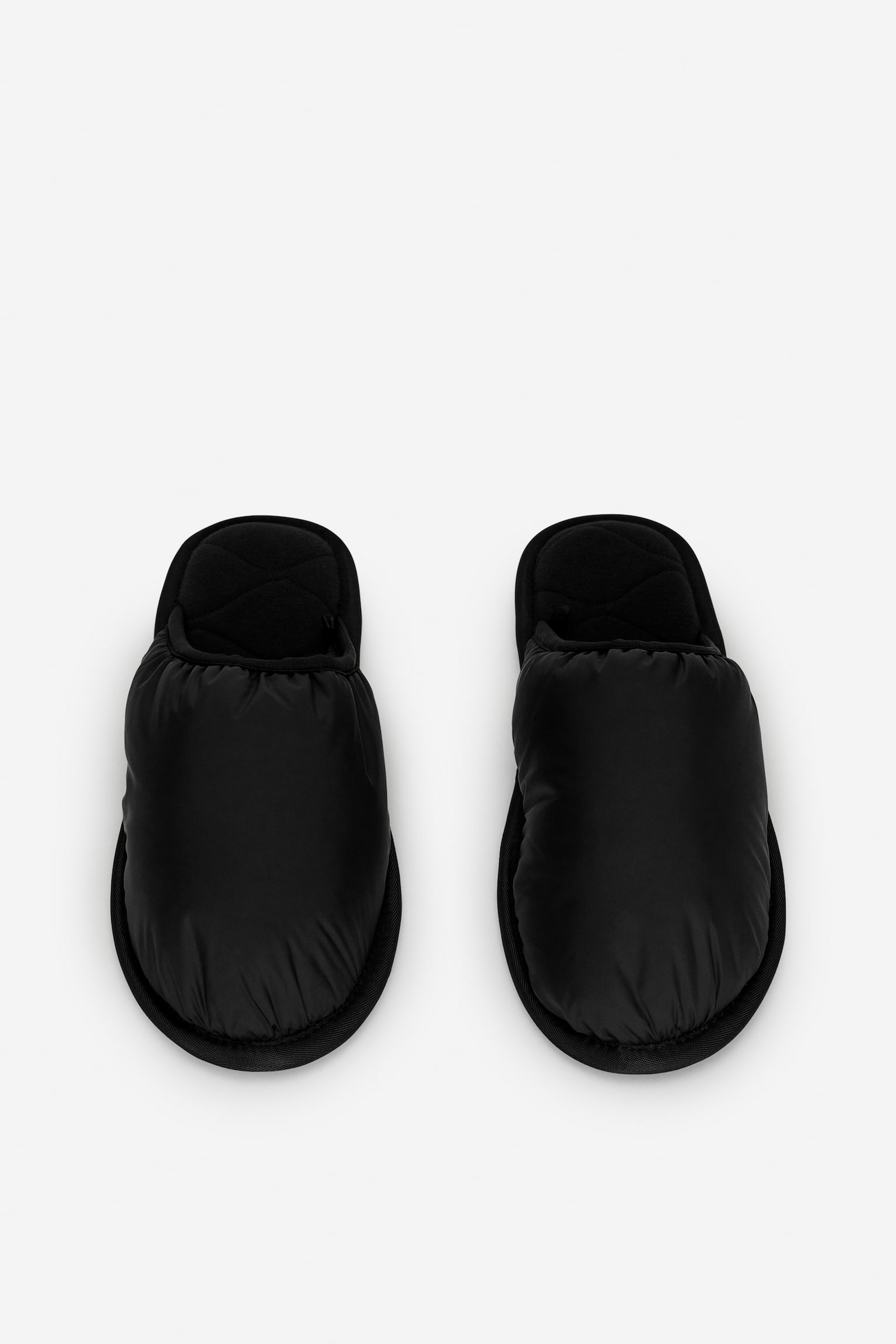 Padded Lounge Slippers - Black - 5