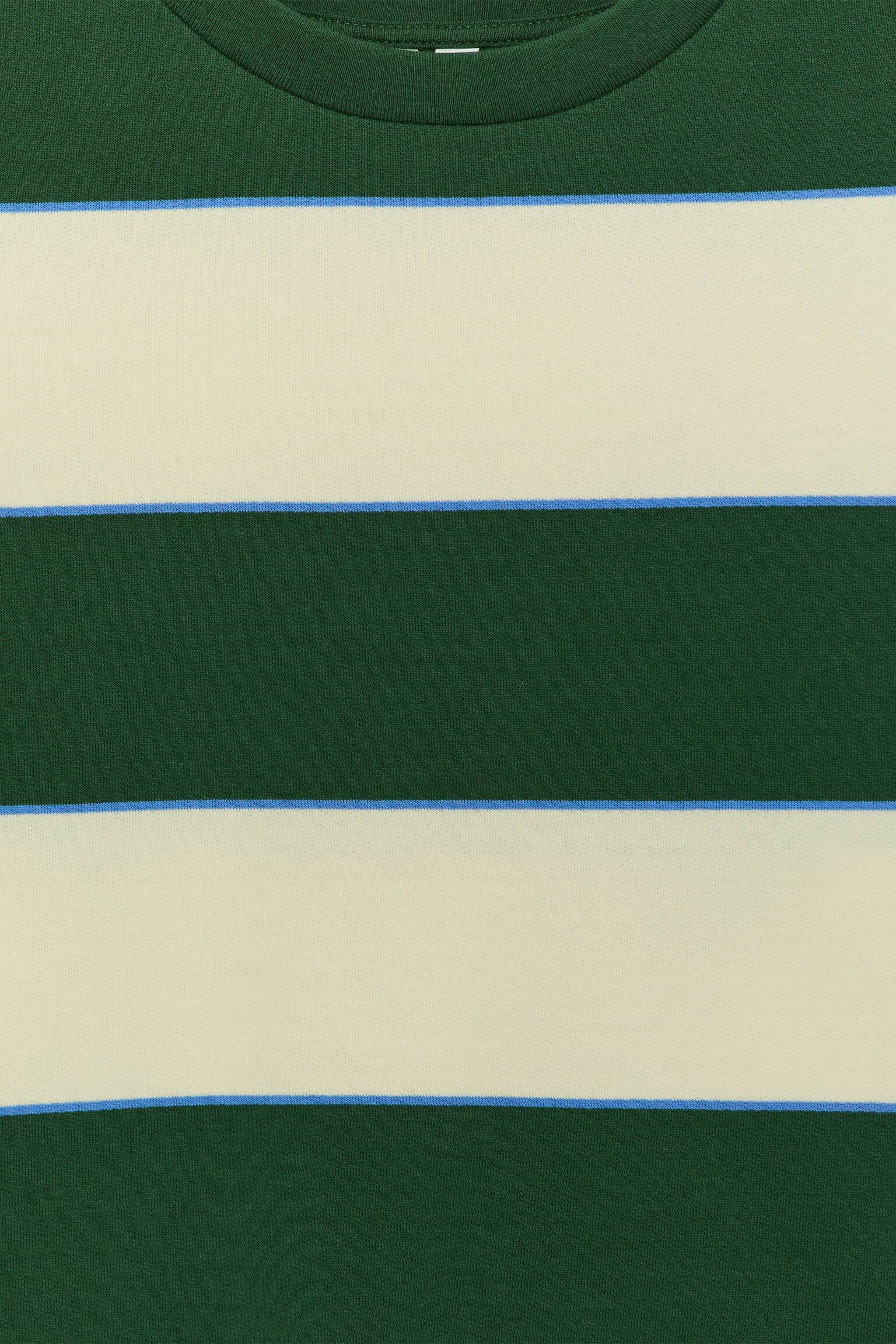 Frottee-Sweatshirt - Grün/mehrfarbig/Grün/Cremeweiß - 3