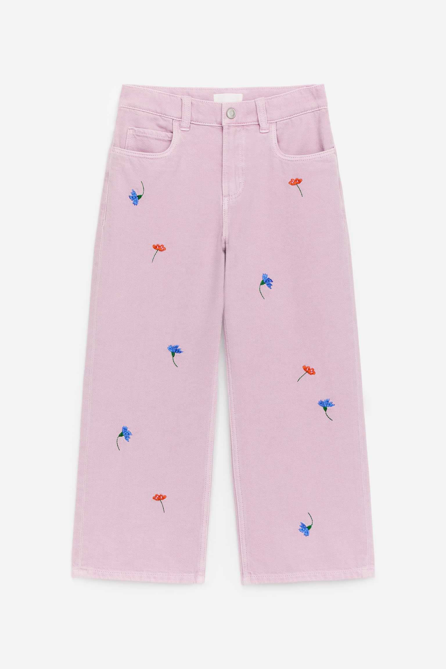 Bestickte Jeans - Lila/Blau/Marienkäfer/Schwarz