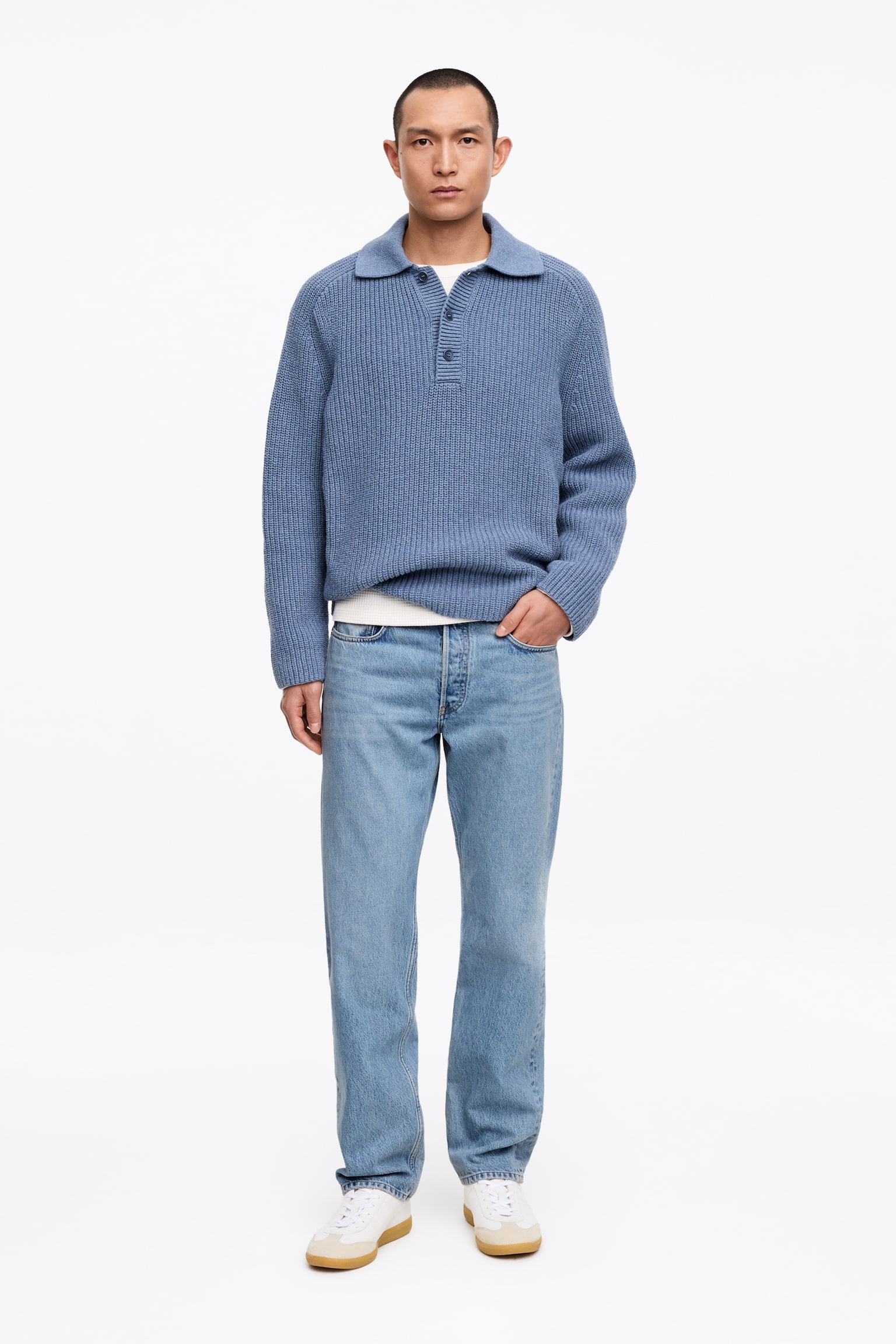 OCEAN Loose Straight Jeans - Blau/Schwarz/Ecru/Dunkelblau/Grau - 1