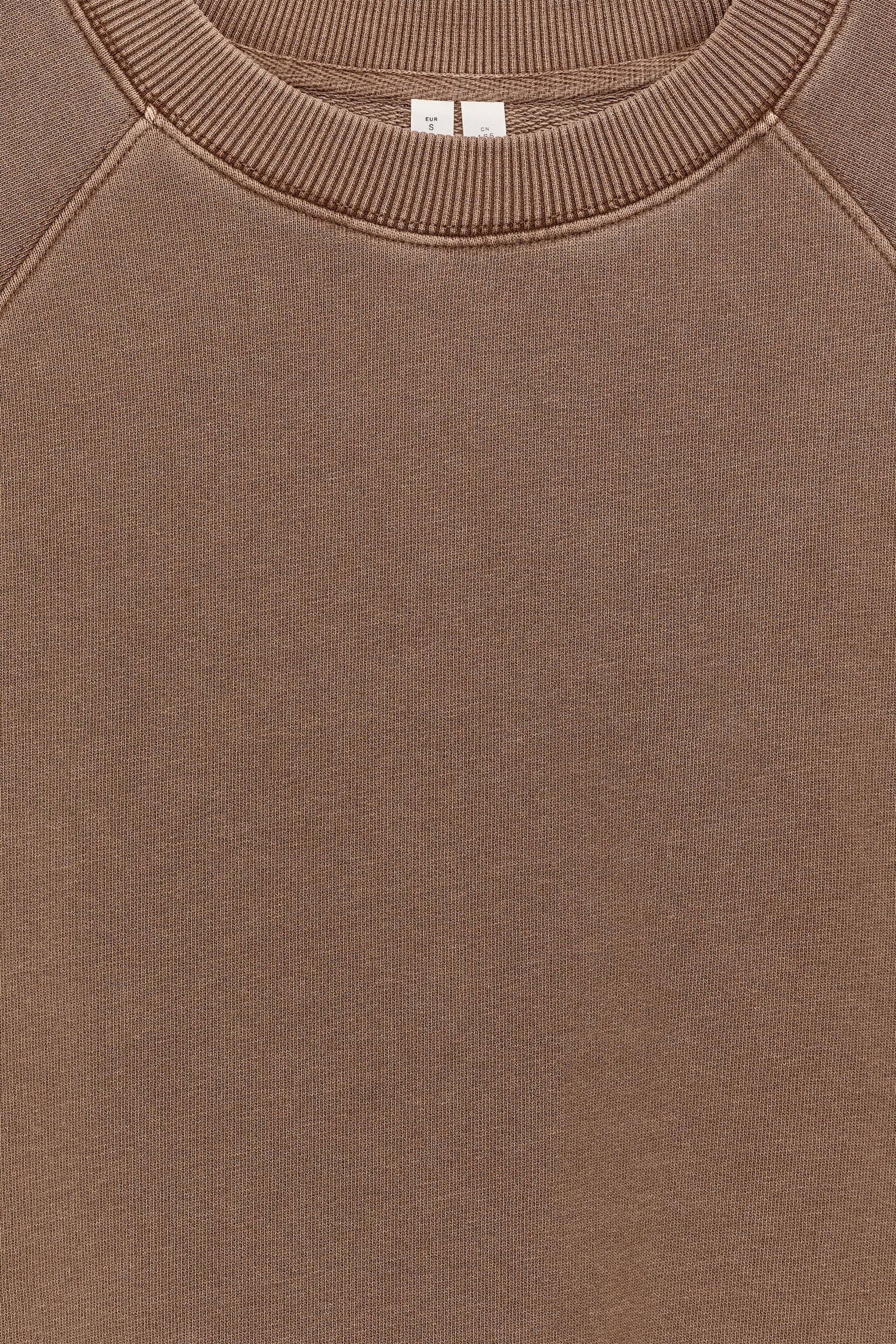 Frottee-Sweatshirt - Braun/Rosa/Blau/Dunkelbraun/Helltürkis/Schwarz/Graumeliert - 5