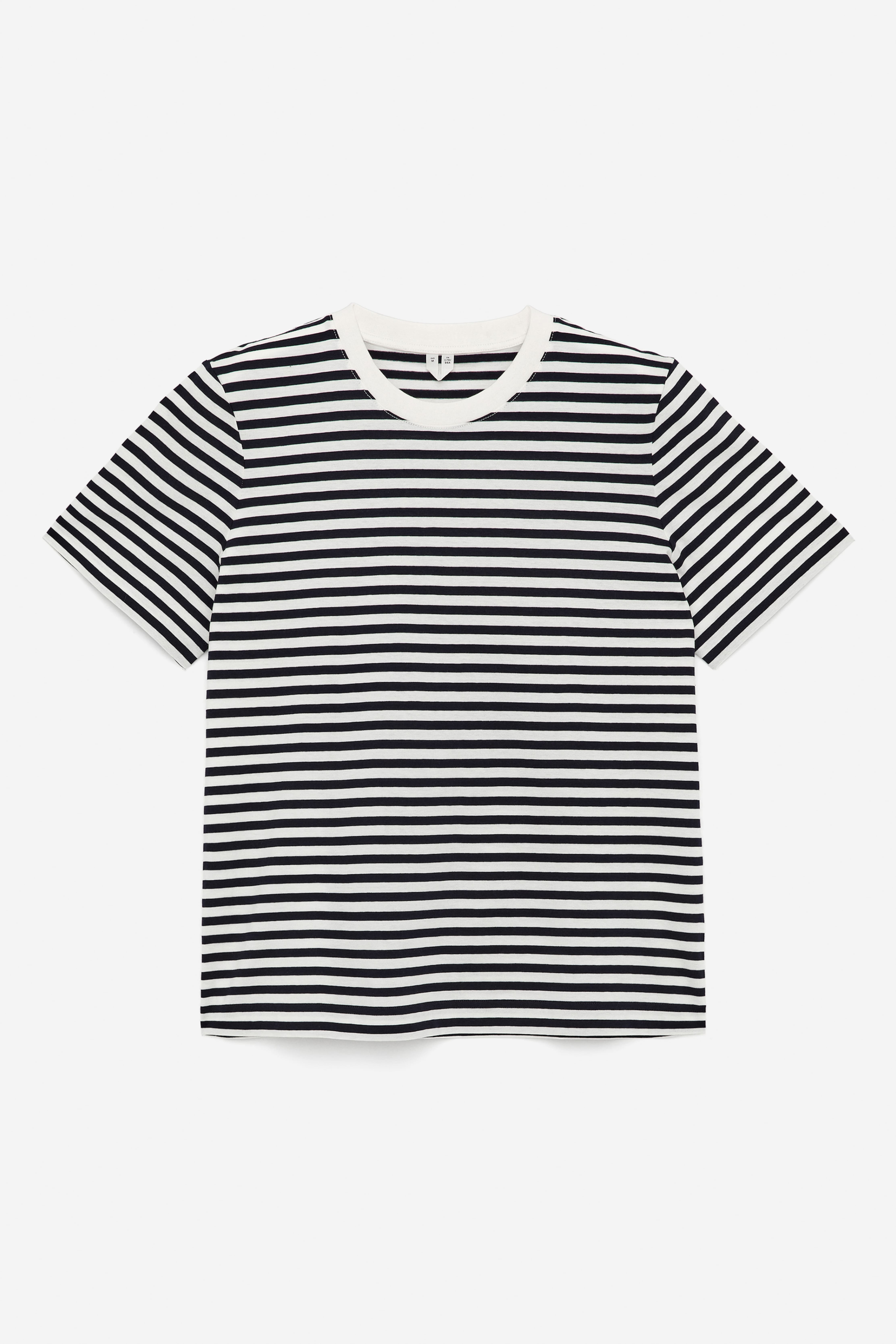 LILY Charakteristisches T-Shirt - Weiß/Dunkelblau/Rot/Weiß/Graumeliert/Weiß/Schwarz/Rosa