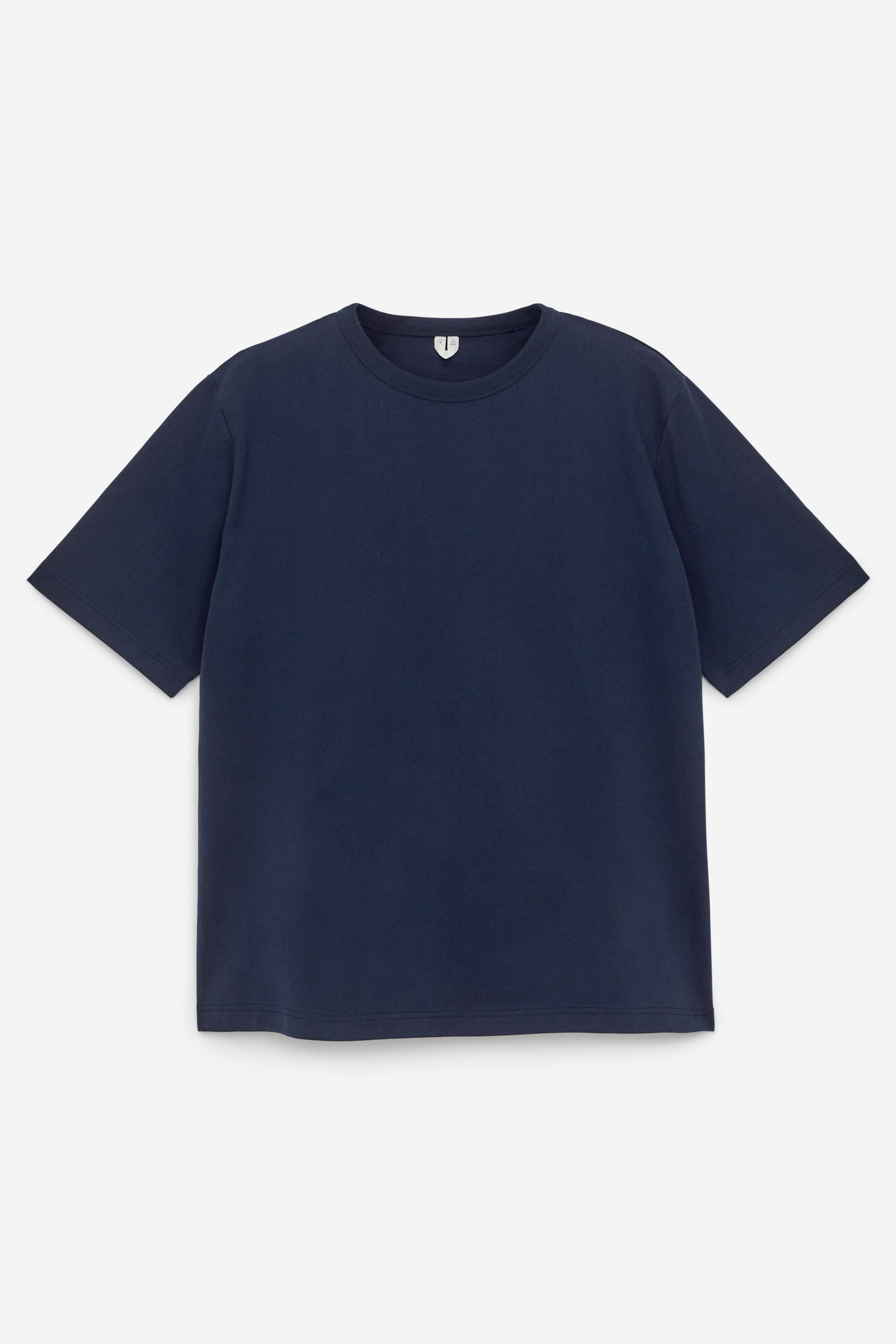 Oversized T-shirt van 270 gsm single jersey - Donkerblauw/Groen/Donkerpaars/Zwart/Beigebruin/Donkergroen/Burgundy