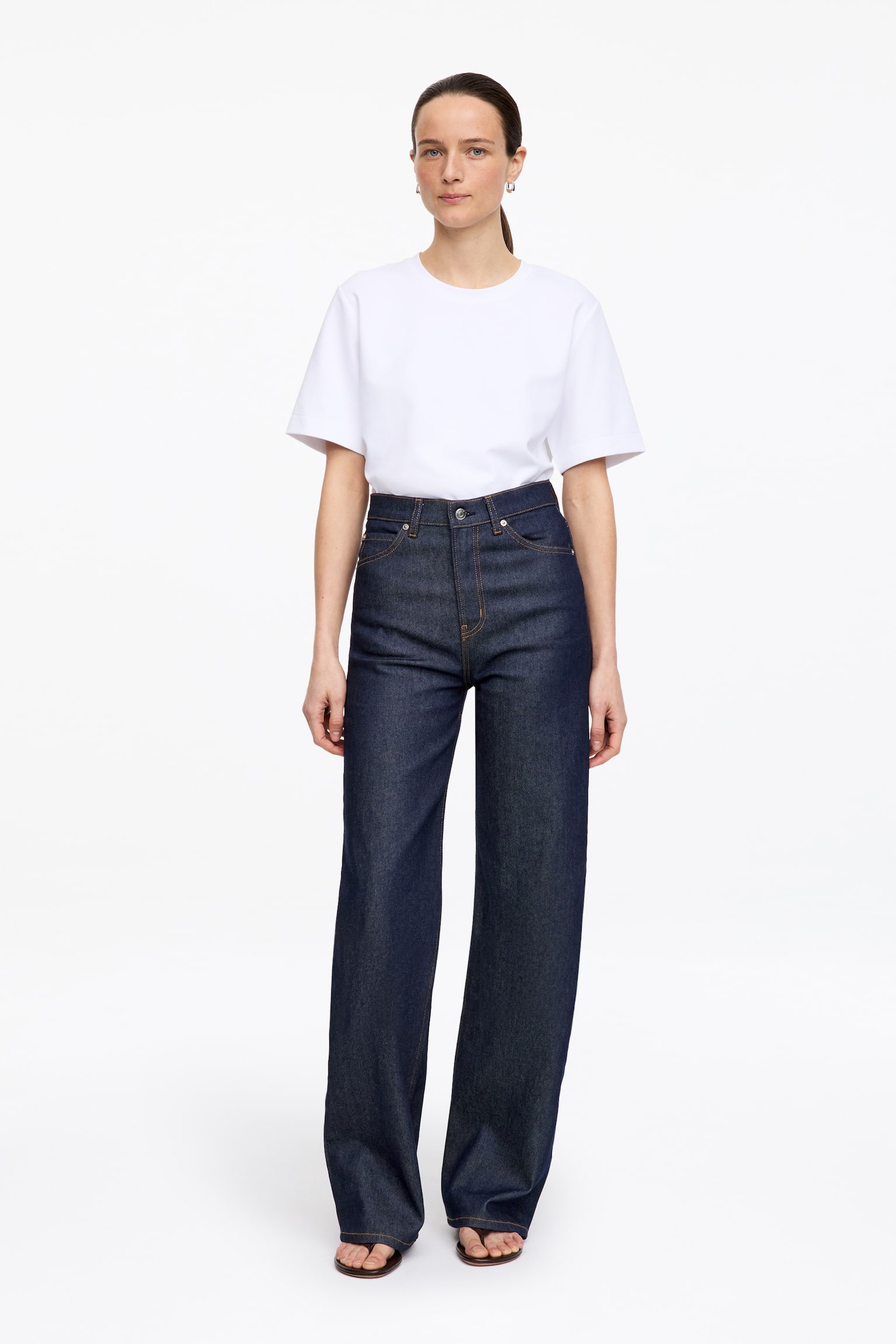 LUPINE Flared Jeans - Dark Blue/Off White/Black/White/Dark Blue/Dark Blue/Black/Burgundy - 1