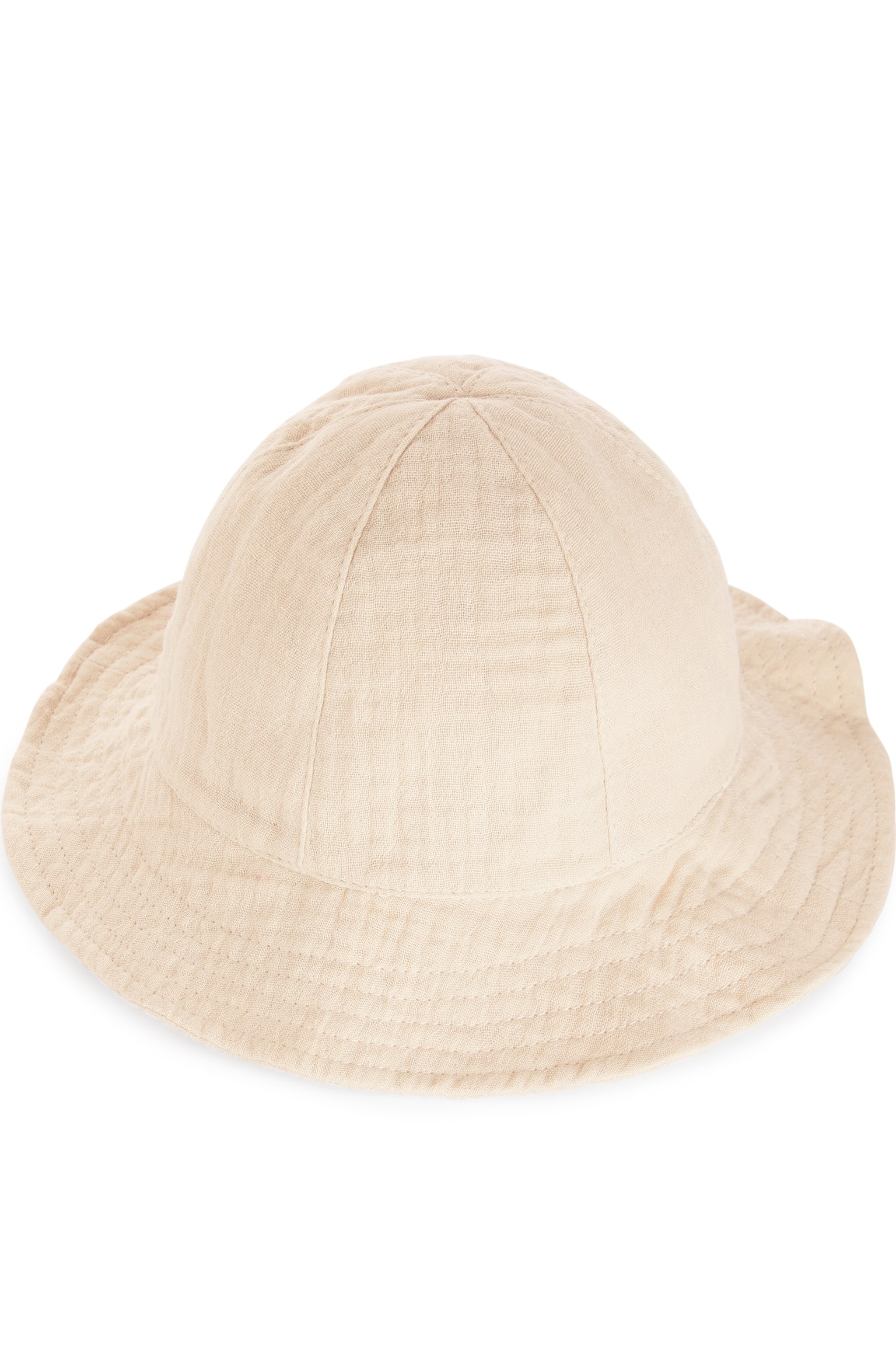 Cotton Muslin Sunhat - Light Beige - 3