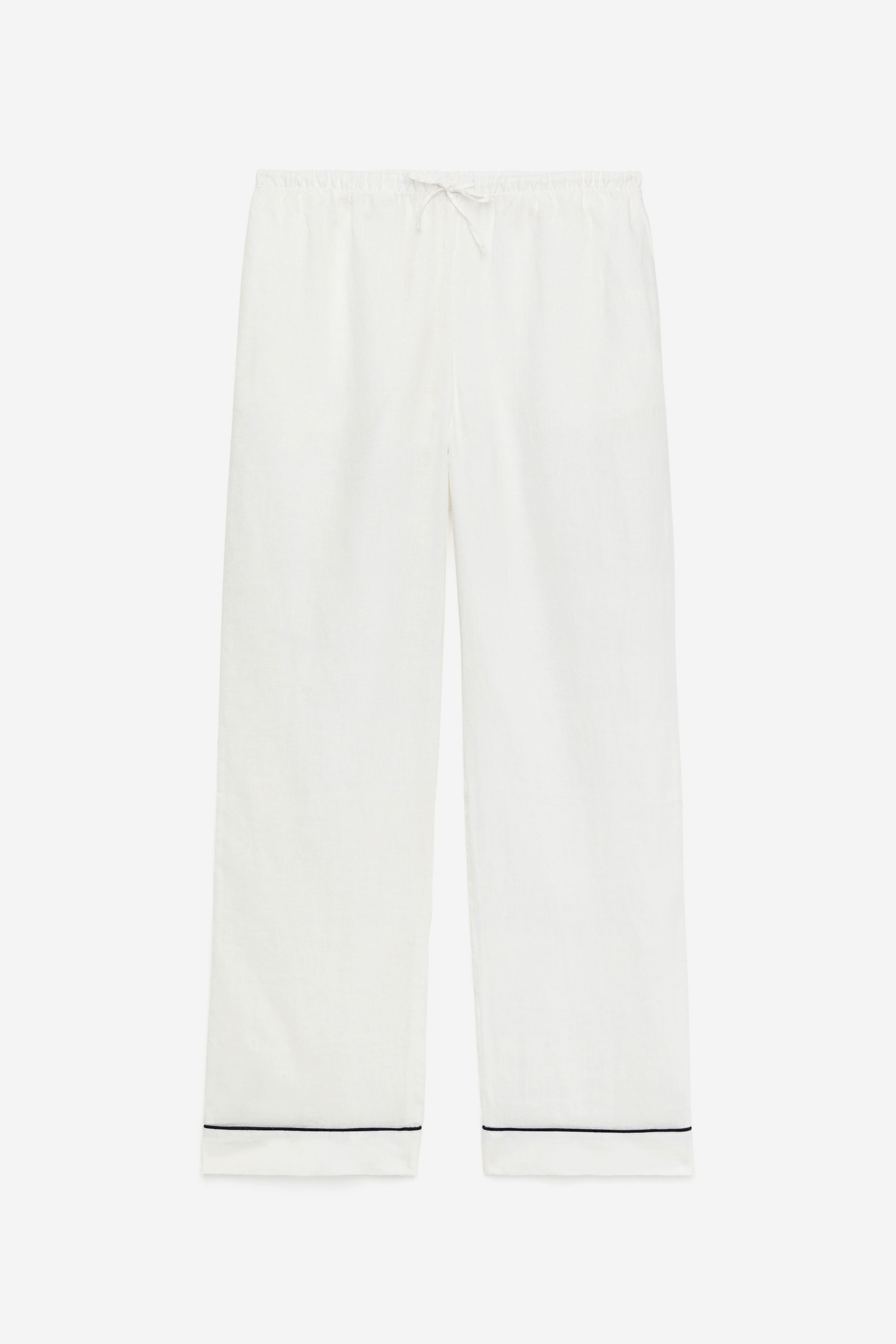 Pantaloni del pigiama in lino - Bianco