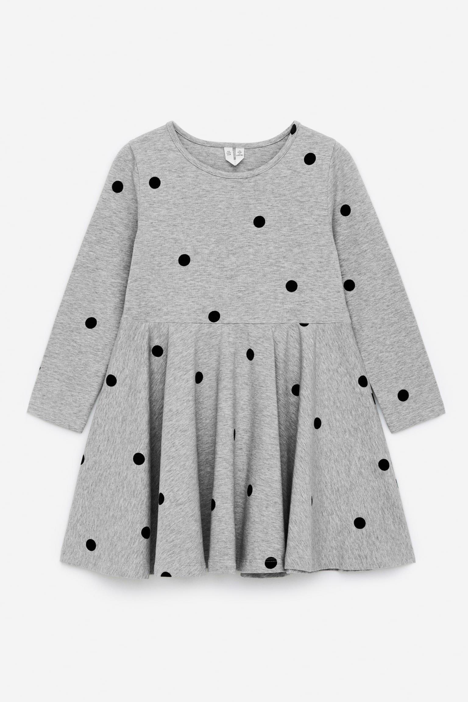 Jersey Dress - Grey/Black/Off White/Ballerinas