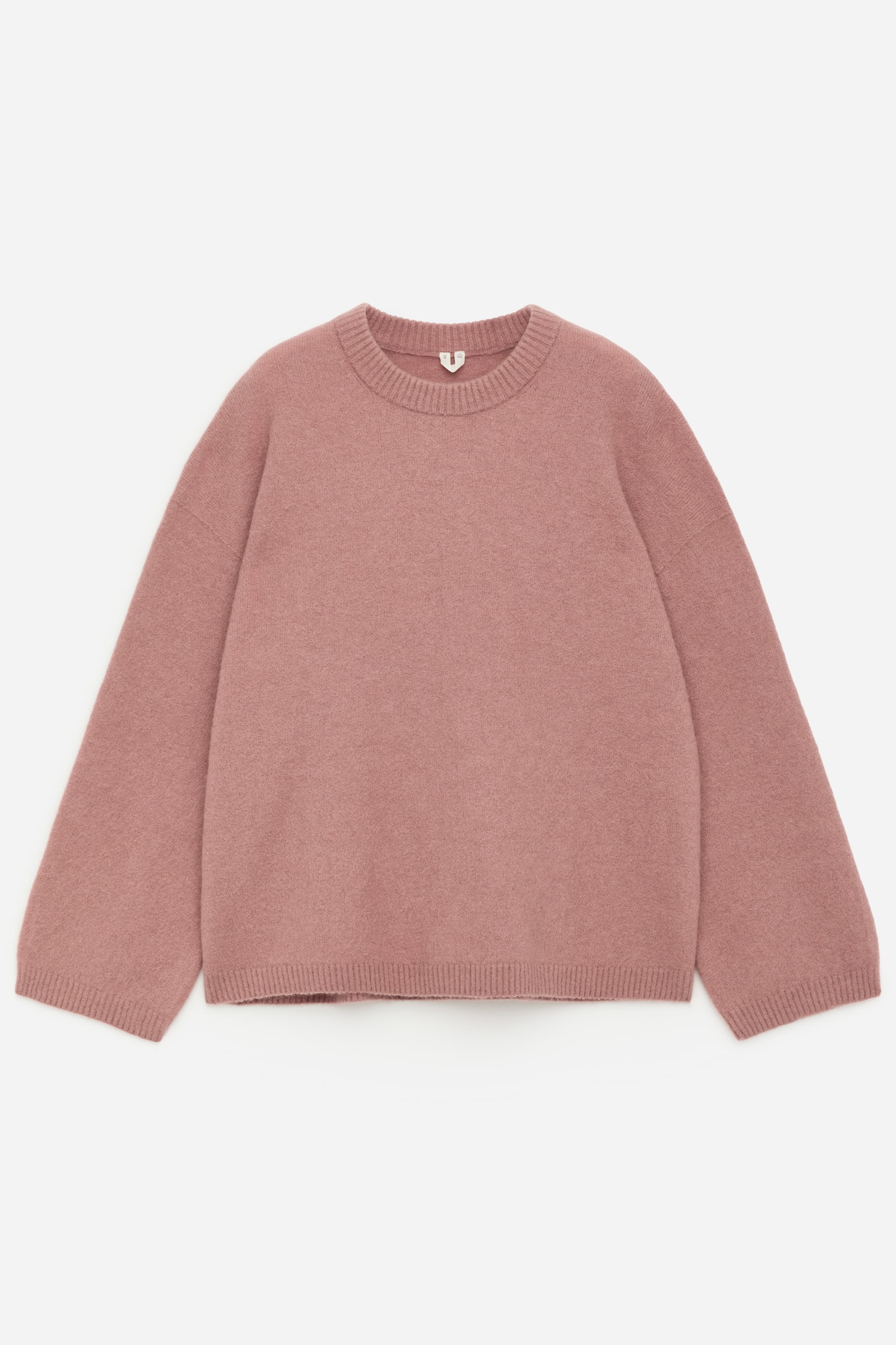 Пуловер от алпака и вълна - Прашно розово/Светлосив/Черно/Бяло/Тъмно бордо/Тюркоазено/Тъмносиньо/Beige/Лилаво - 2