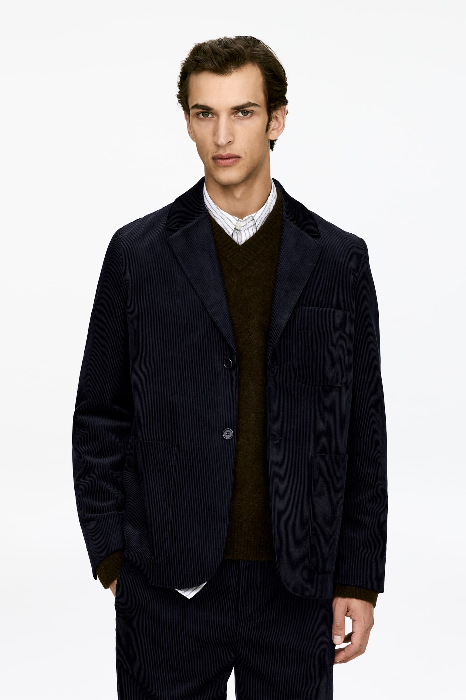 Manchesterkavaj - Mörkblå - 3