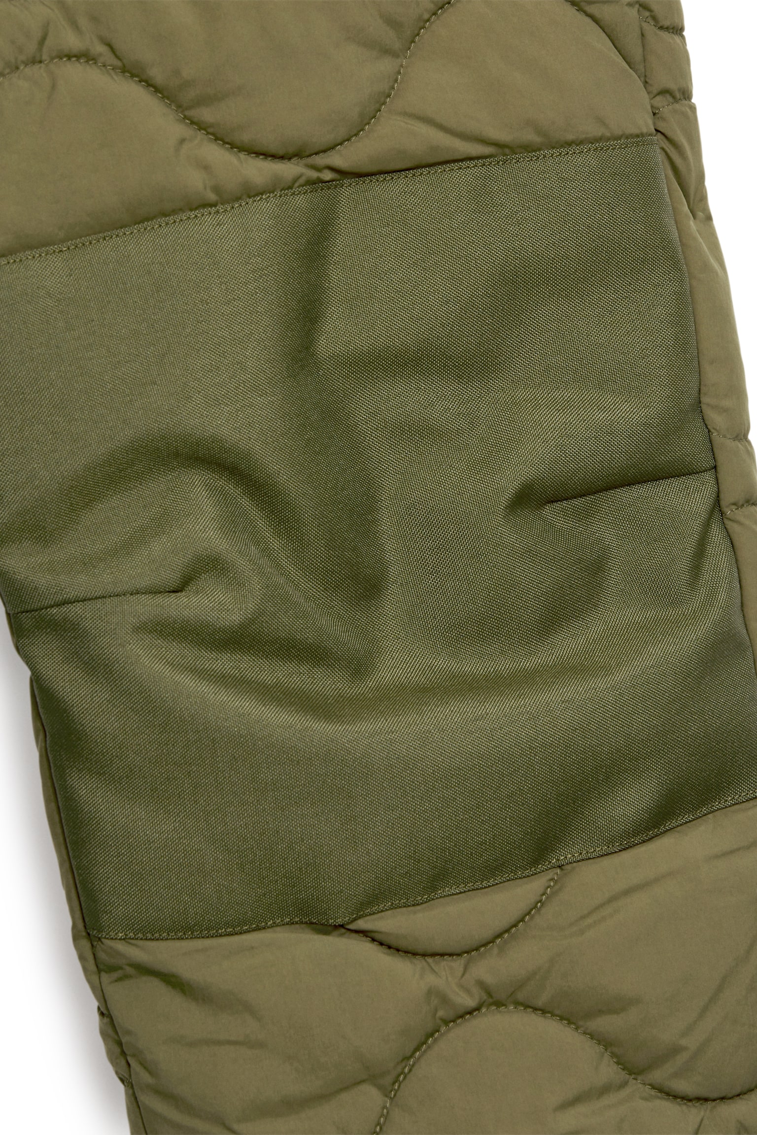 Quilted Outdoor Trousers - Khaki Green - 4