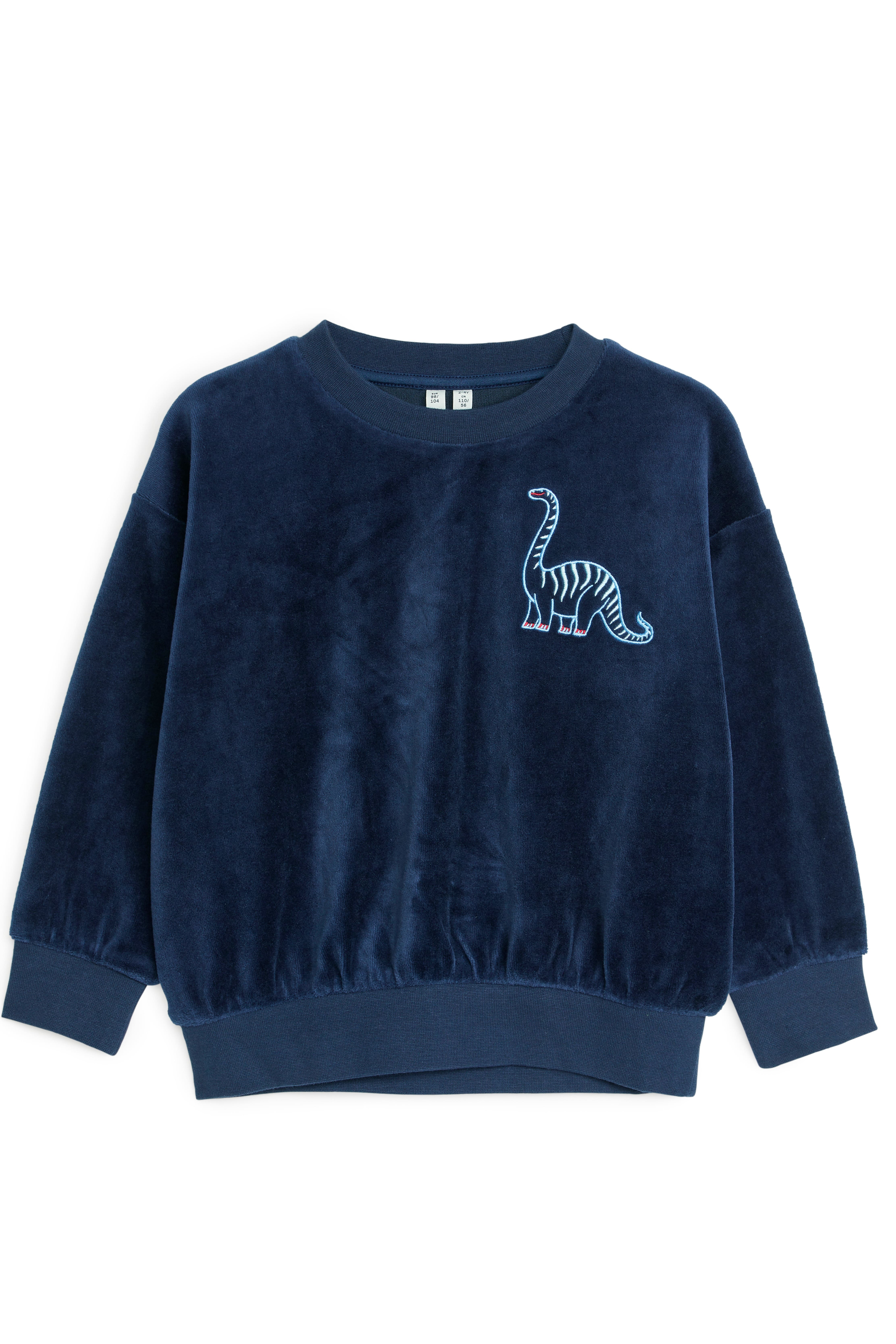 Velour Sweatshirt Dark Blue Kids H M GB