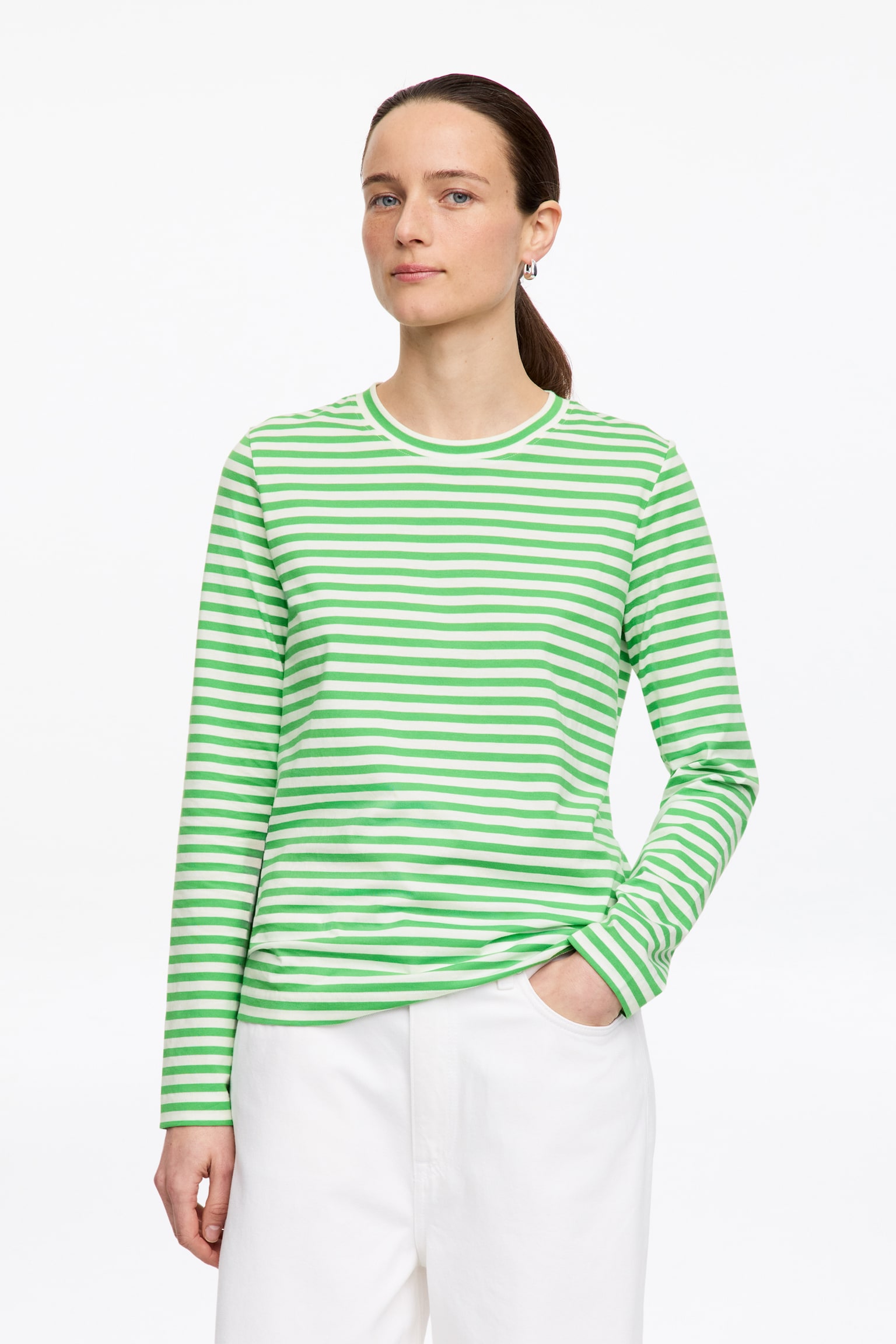 IRIS Signature tričko s dlouhým rukávem - Bílá/Zelená/Hnědá/White/Black/Světlá modrá/bílá/Šedá/Sněhově bílá/Off White/Černá/Růžová - 1
