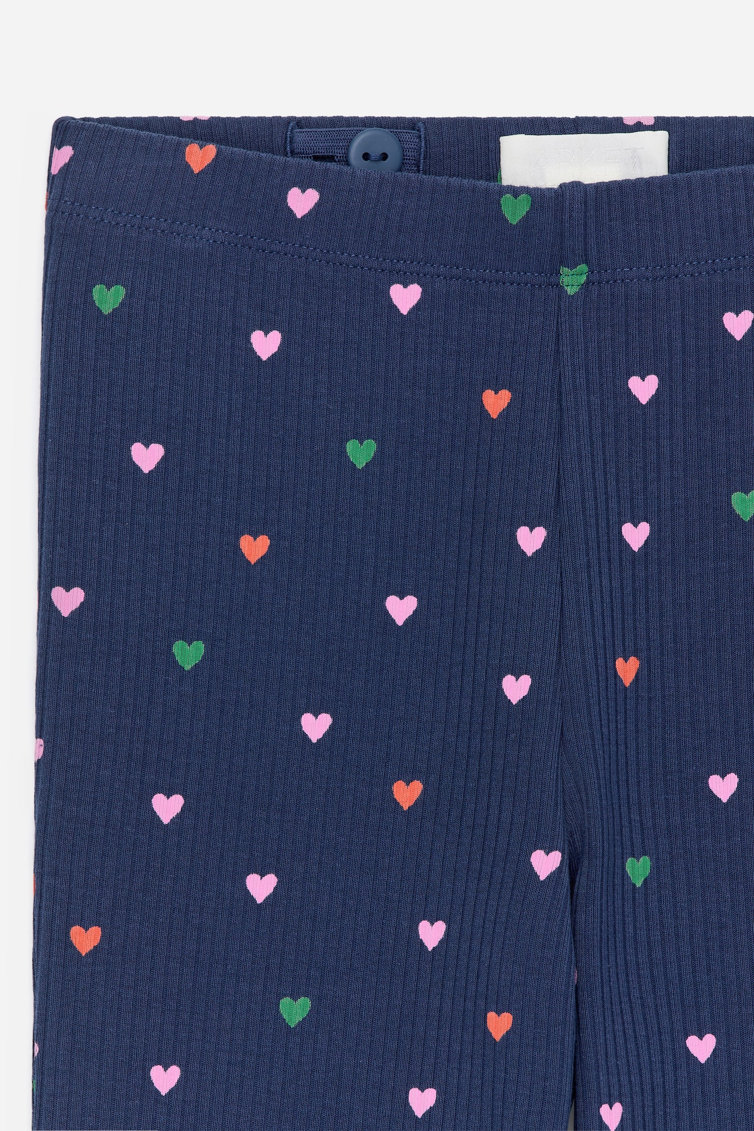 Ausgestellte gerippte Leggings - Blau/mehrfarbig/Schwarz/Beige/Schwarz/Graumeliert - 3