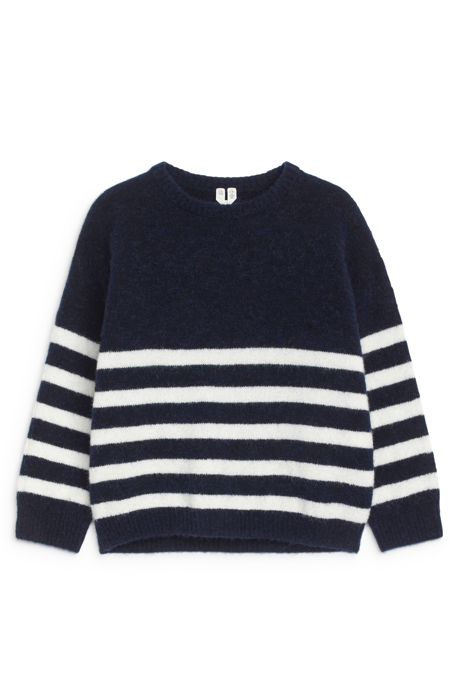 Alpaca-Wool Blend Jumper - Dark Blue/White/Khaki Green/Blue/Light Blue/Red - 1