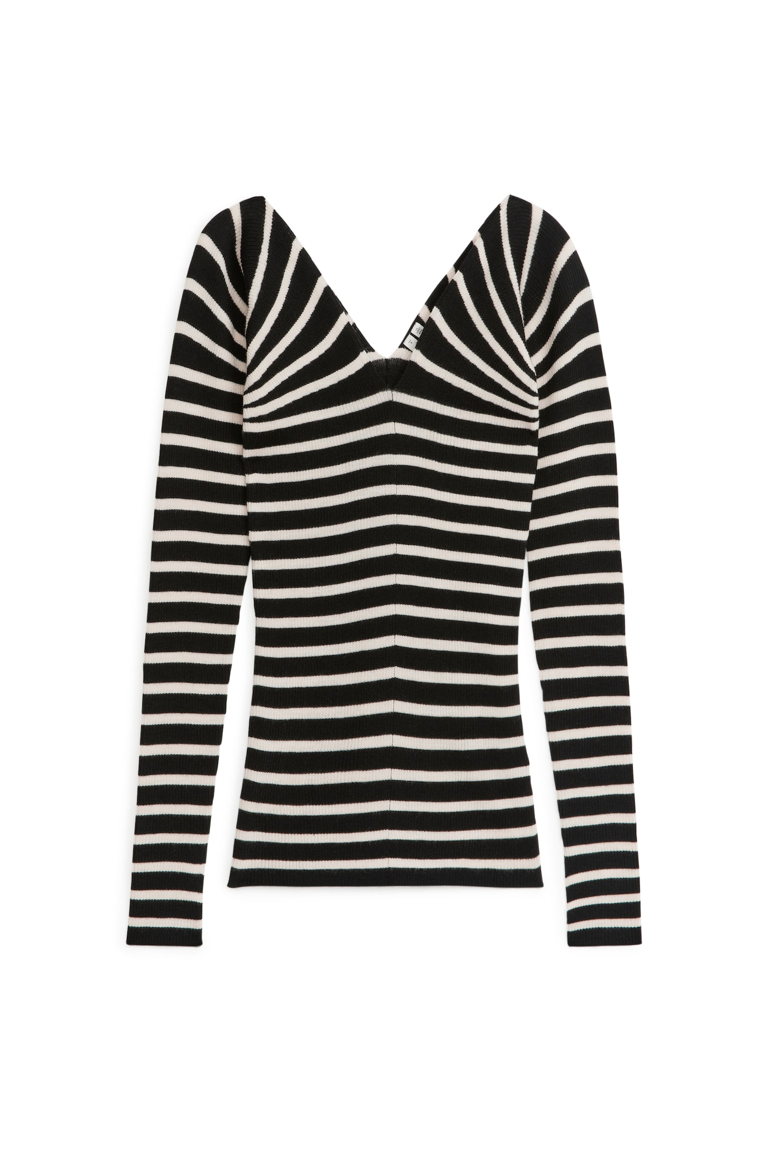 Sunray Stripe Jumper - White/Black - 1