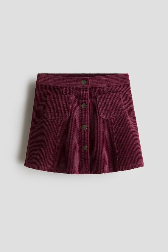 Детские юбки H&M Corduroy A-Line Skirt