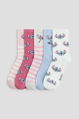 5-pack strumpor med motiv
