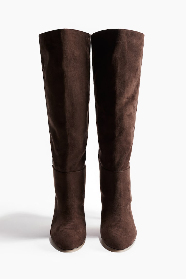 Thigh High Boots For Brown Shoes Over Knee Knee High Heeled Boots