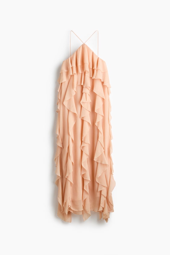 Женские платья H&M Flounced Chiffon Dress