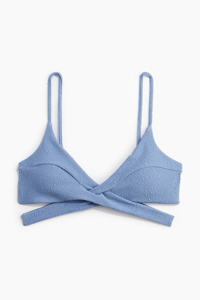 Haut de maillot triangle paddé - Bleu/Vert foncé - 1