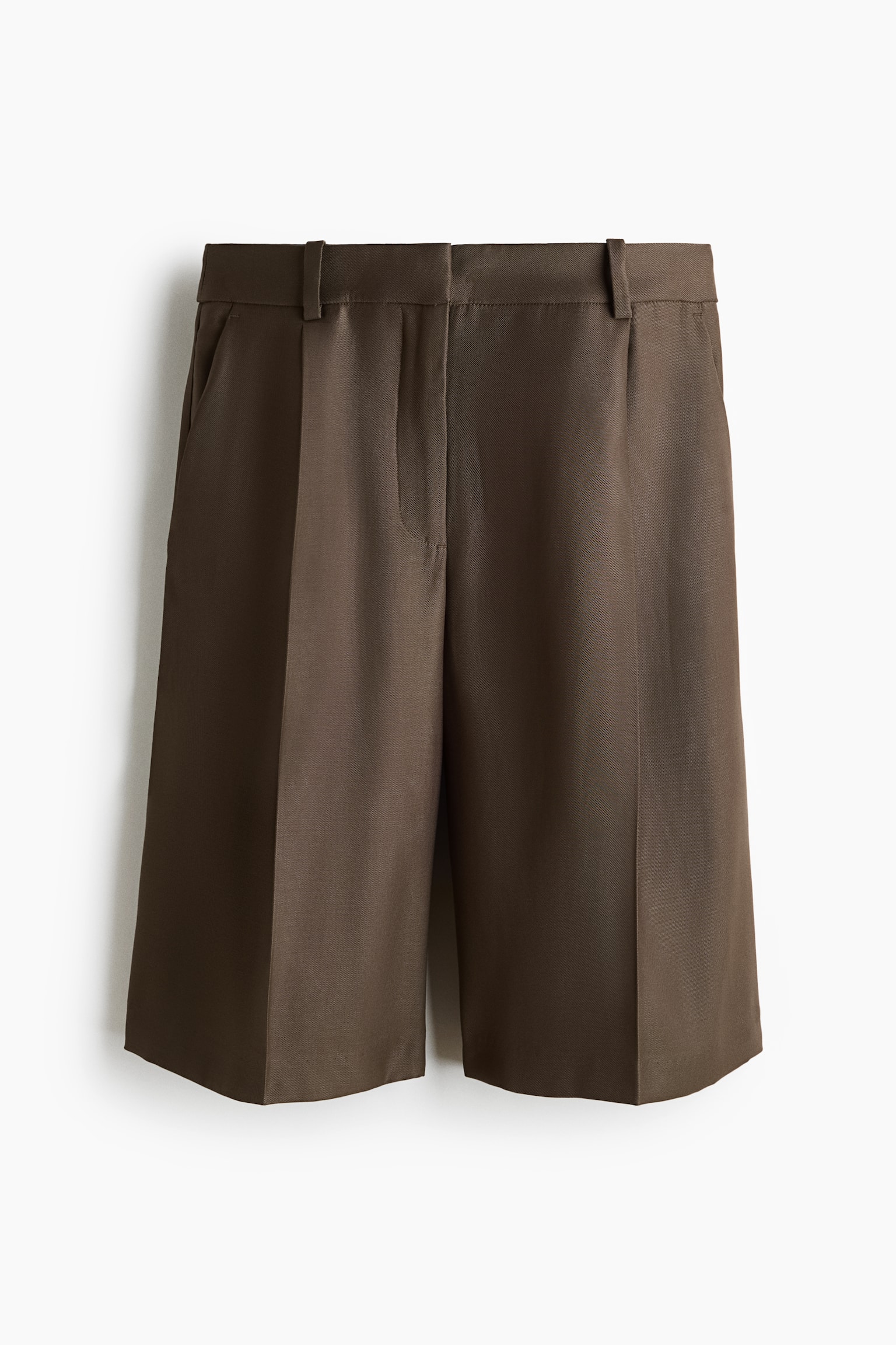 Dressy Bermuda Shorts - Dark taupe - 1