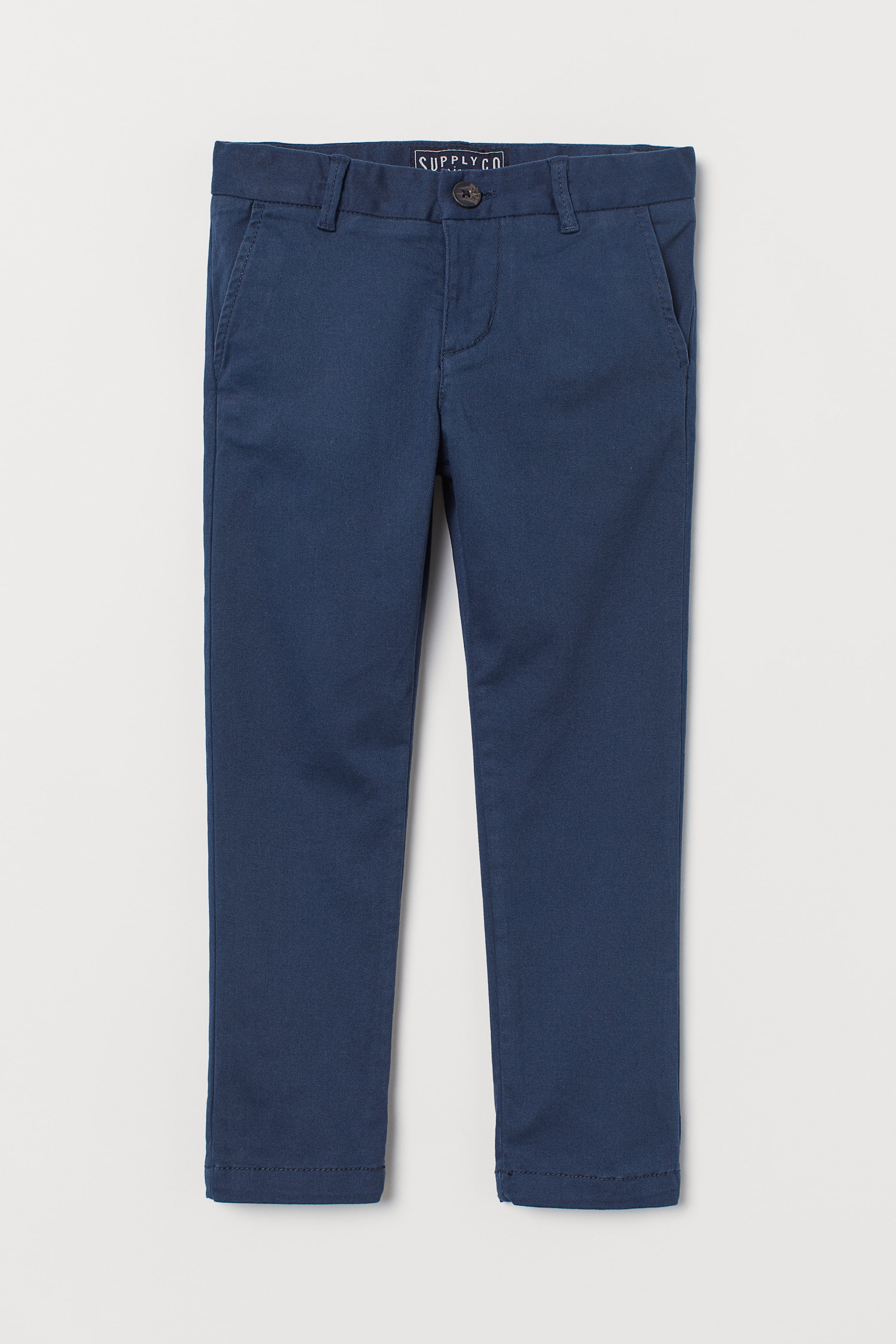 Agrandir l'image: Chino en twill de coton - Bleu foncé - ENFANT | H&M FR 1