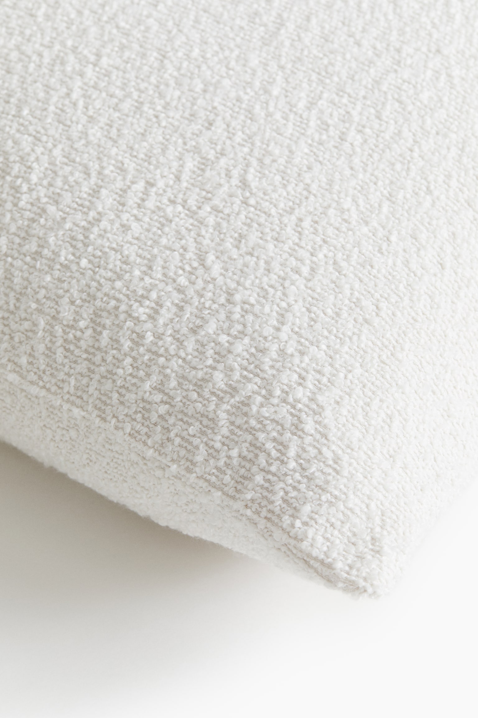 Bouclé cushion cover - White - 3