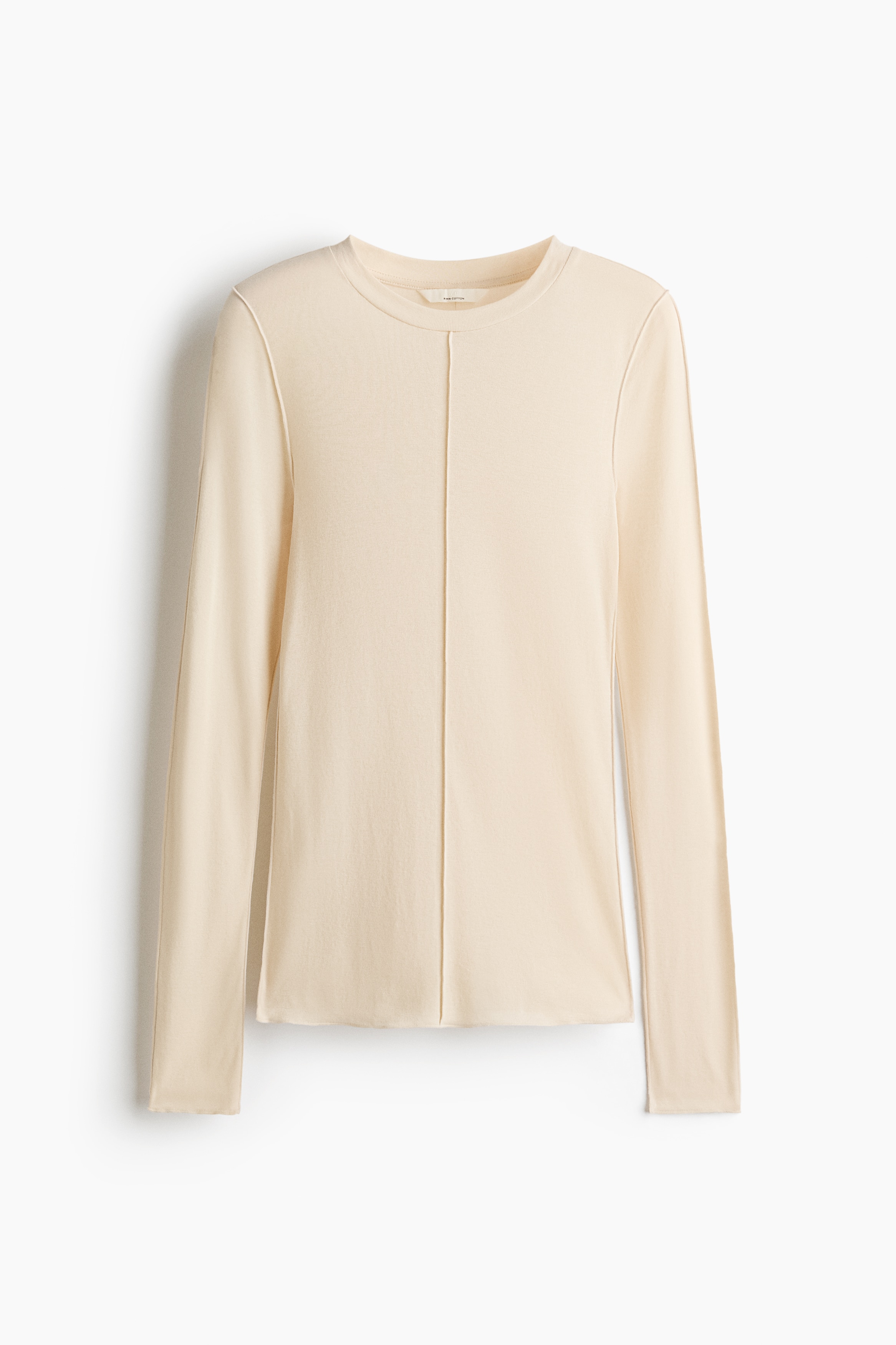 Long-sleeved pima cotton topModel
