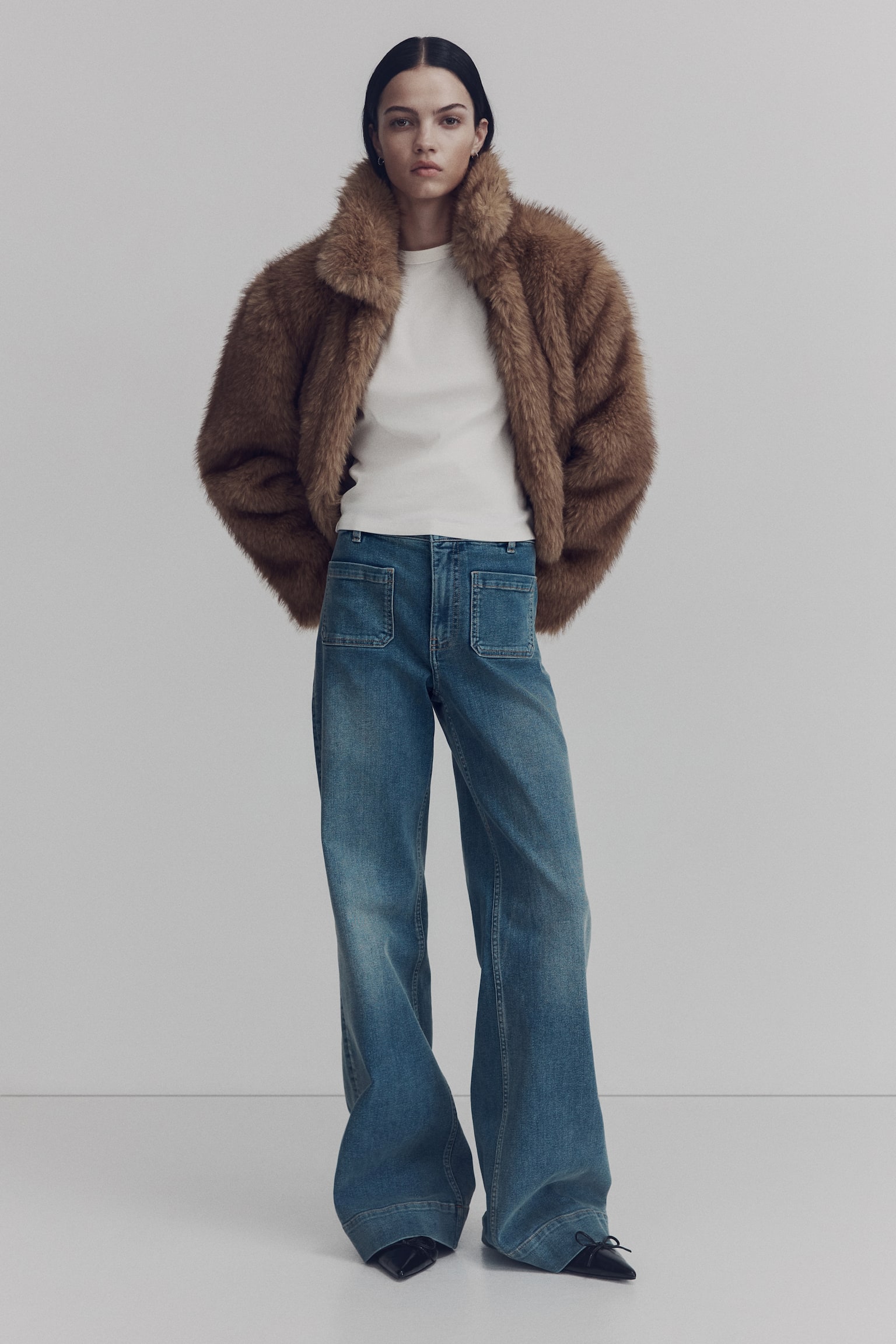 Wide High Jeans - Denim blue/Dark denim blue/Denim blue/Cream - 1