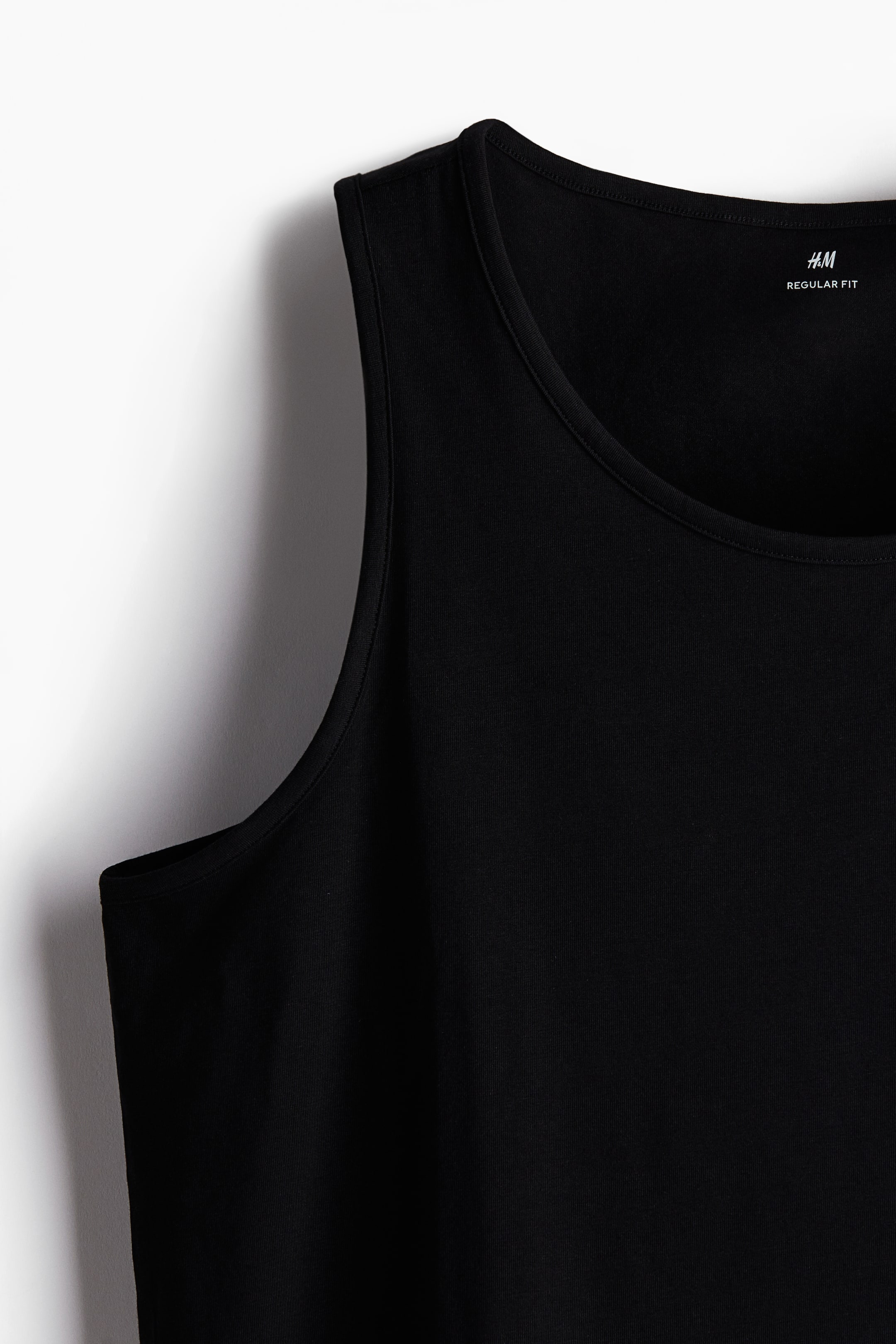 Regular Fit Tank Top - Sleeveless - Regular length - Black - Men | H&M US