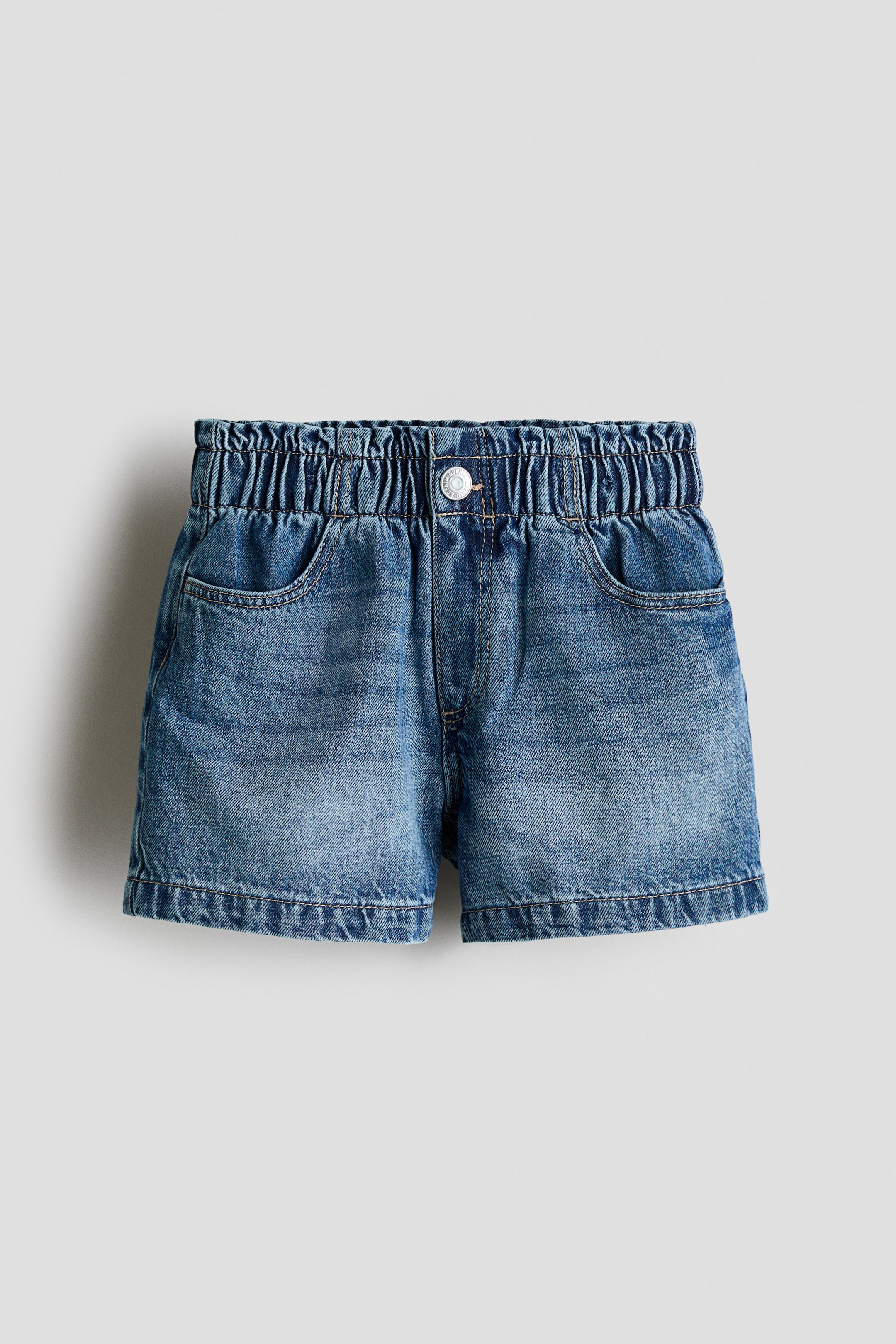 View larger image: Paper-Bag Denim Shorts - Denim blue - Kids | H&M PH 1