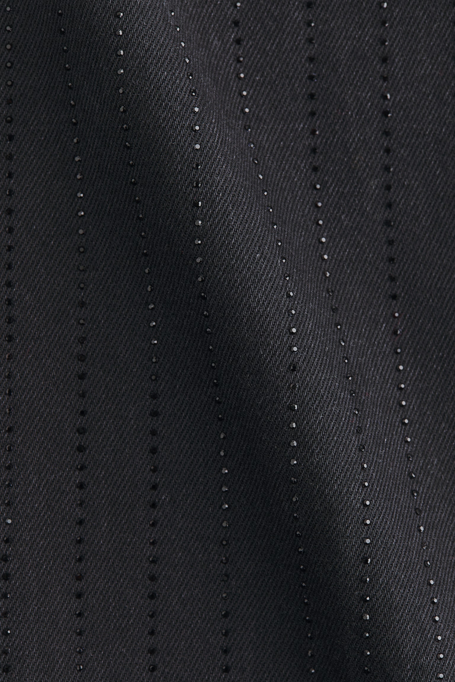 Utsmyckad denimklänning - Svart - 6