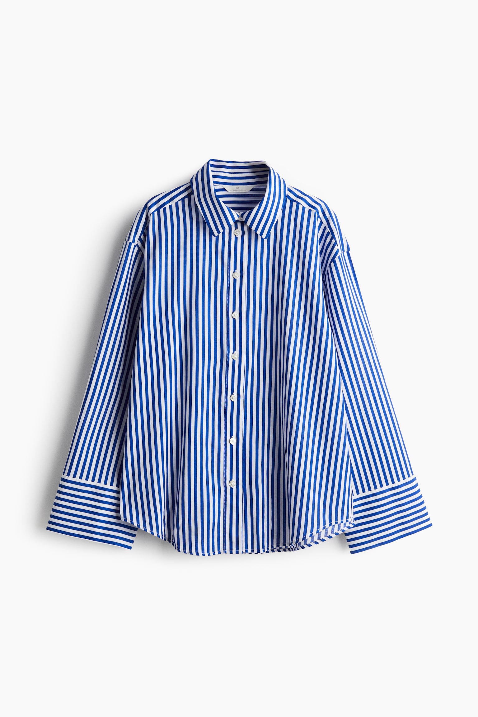 Linen Blend Shirt - Bright blue/Stripe/Blue/White/Red stripe/Light beige/Stripe/Greige/Light beige - 2