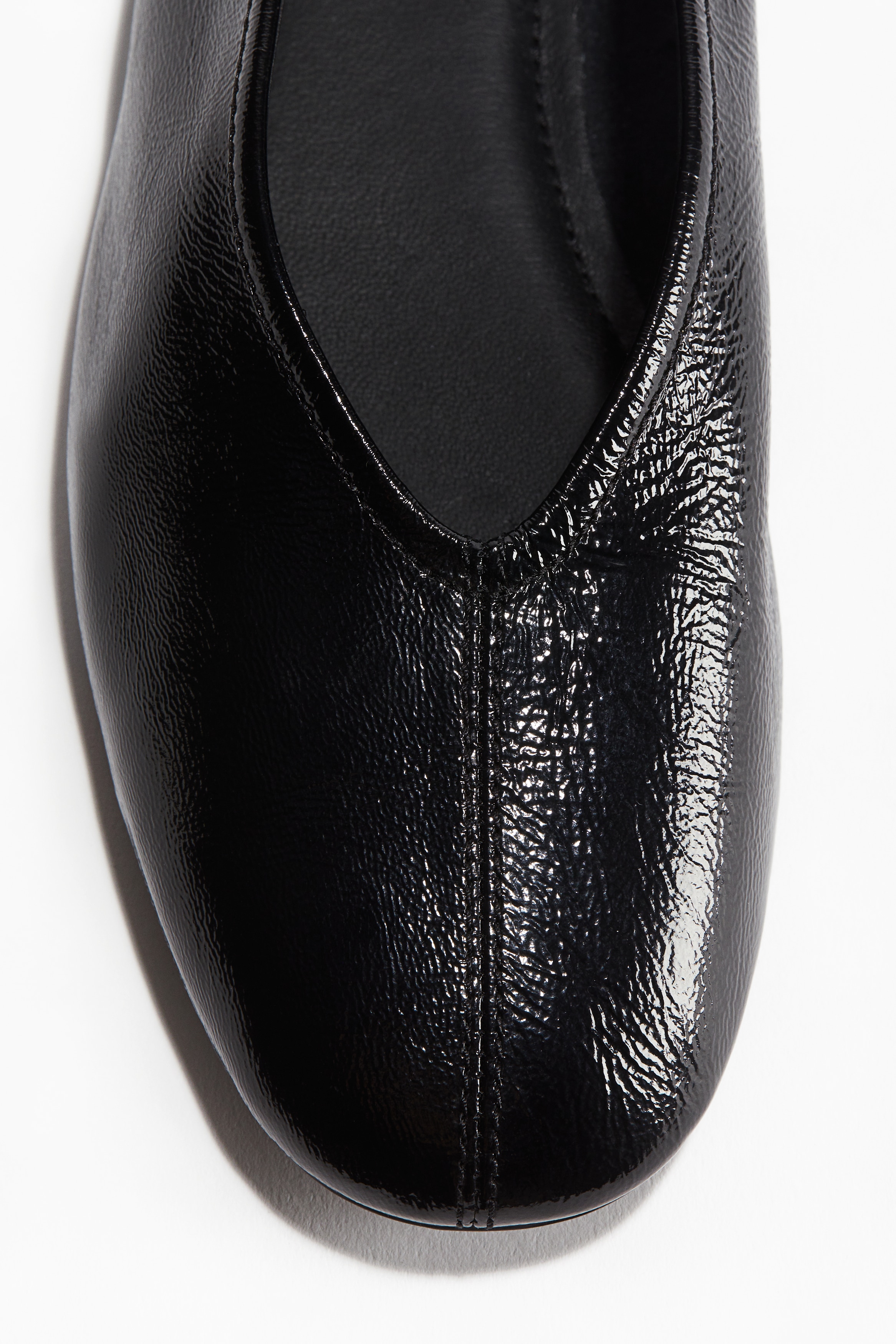 Leather ballet pumps