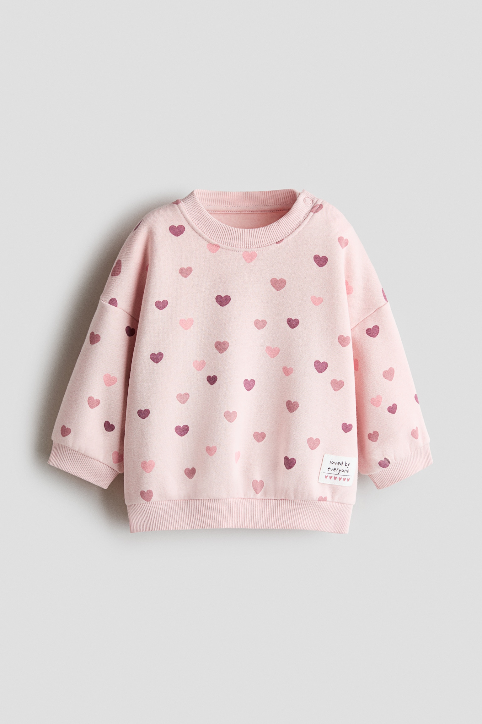 Printed sweatshirt - Light dusty pink/Hearts/Purple/Cherries/Light dusty blue/Floral/Light pink/Floral/Light dusty pink/Leopard print/Cream/Cherries/Light pink/Floral/Mint green/Le Marais