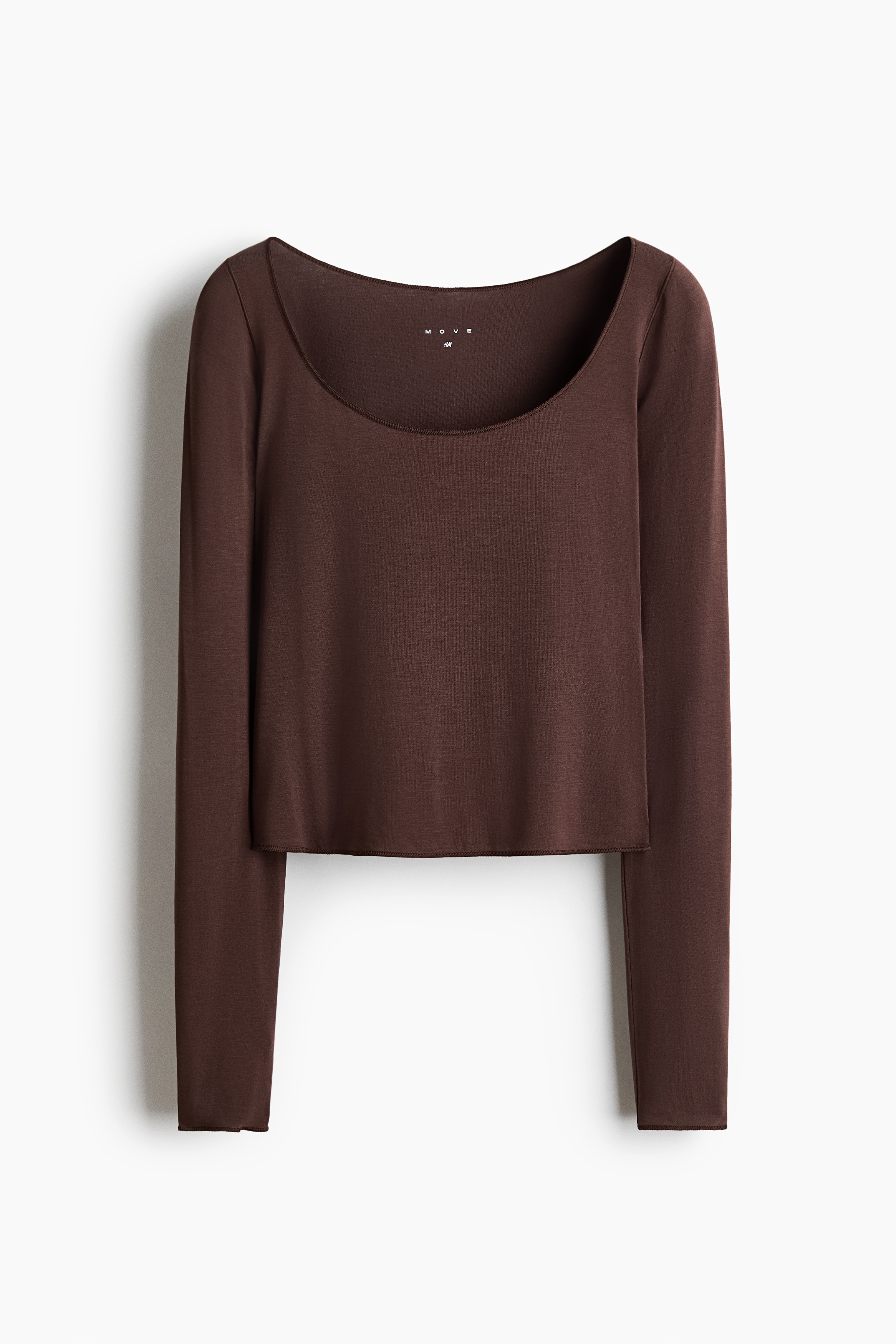 Sports top in modal - Choco mocha/Ivory