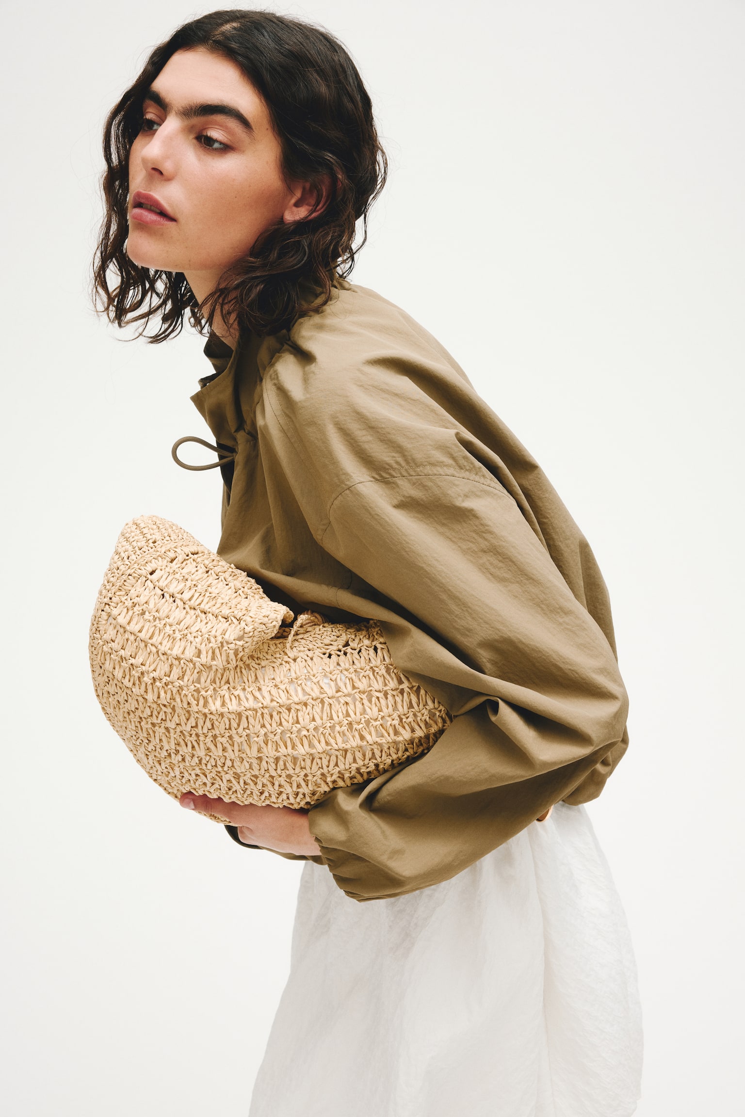 Windbreaker - Dusty khaki green/Cream - 4