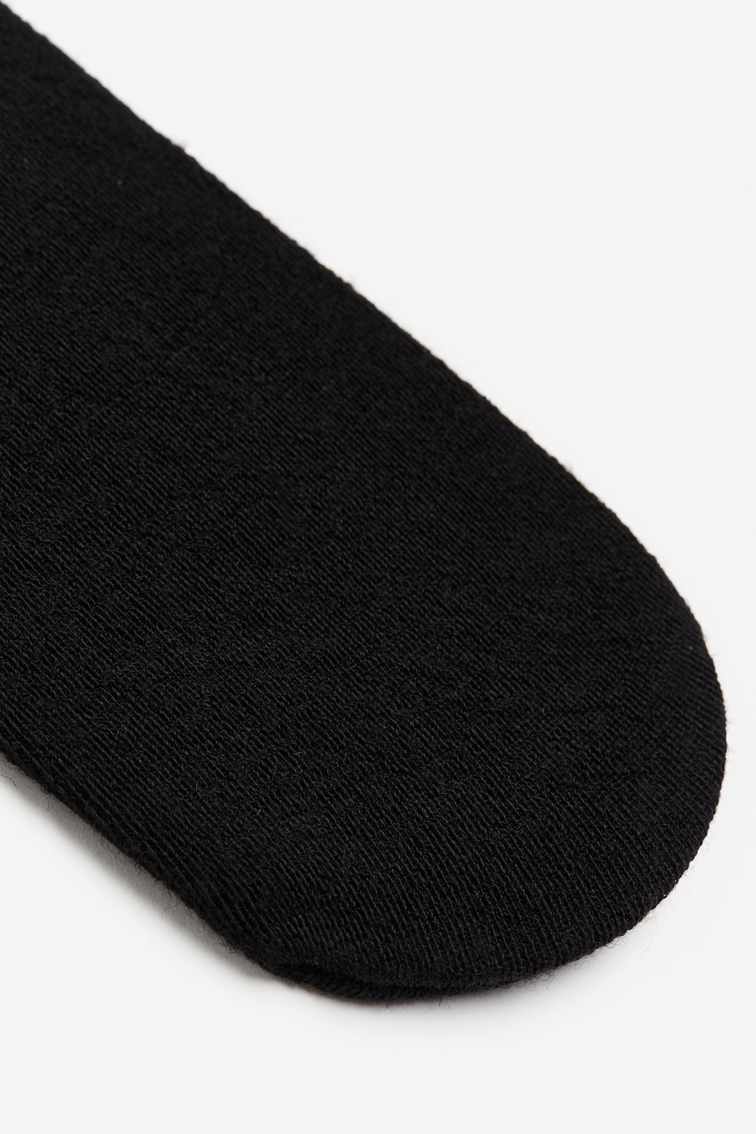 Rib-knit merino wool-blend tights - Black/Dark grey marl - 3