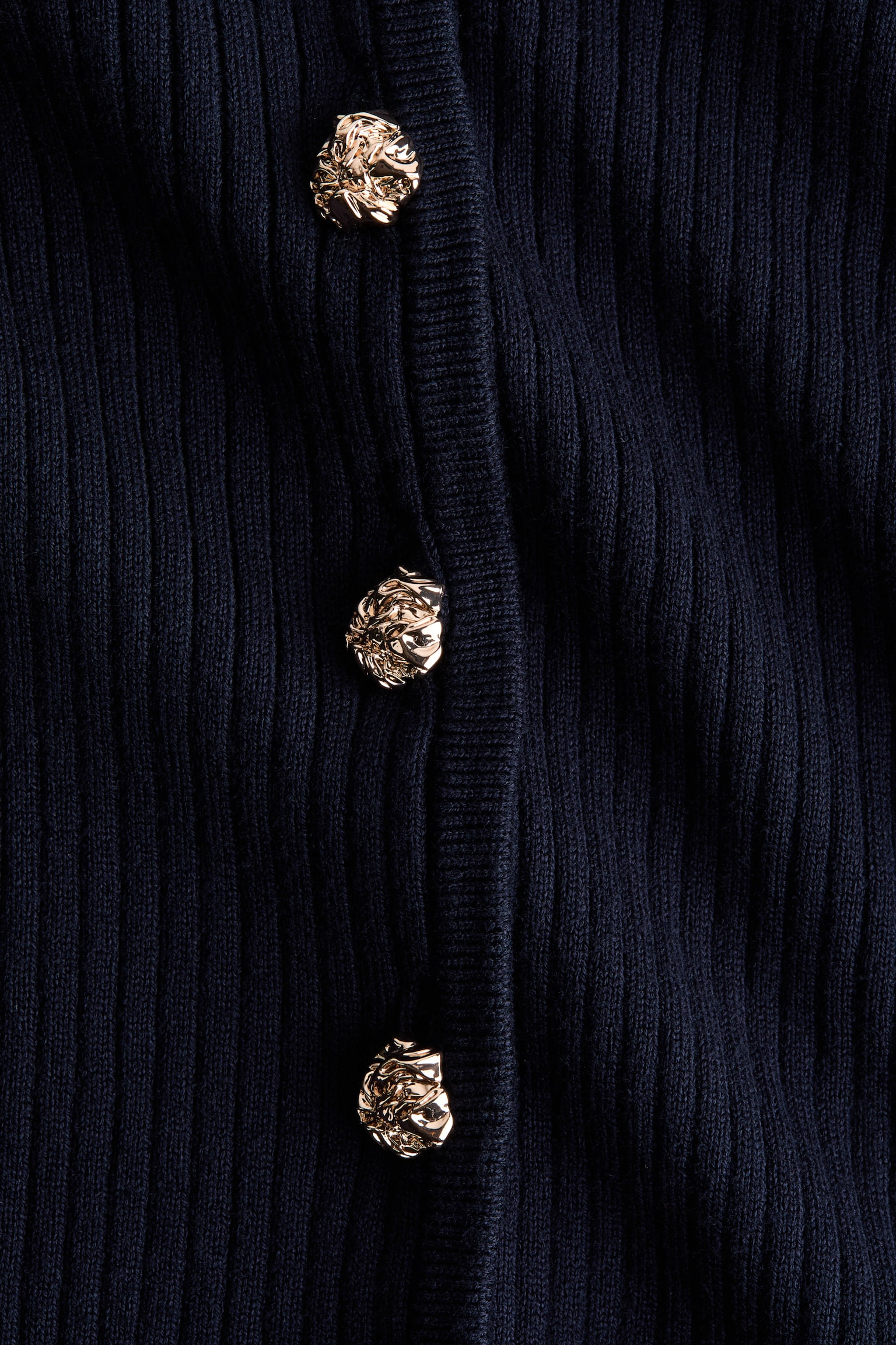 MAMA Rib-knit cardigan - Navy blue - 2