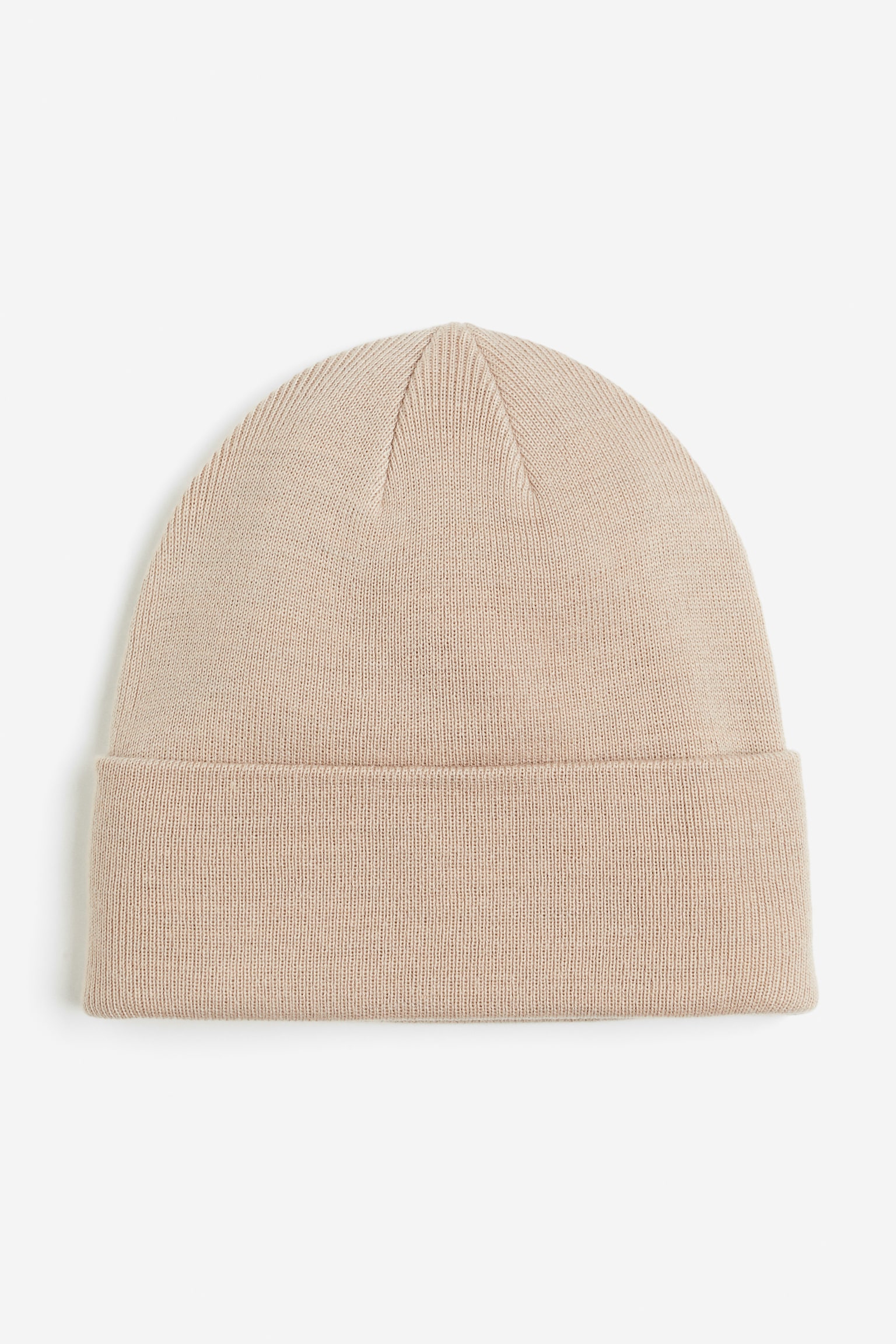 Fine-knit hat - Beige/Black - 1